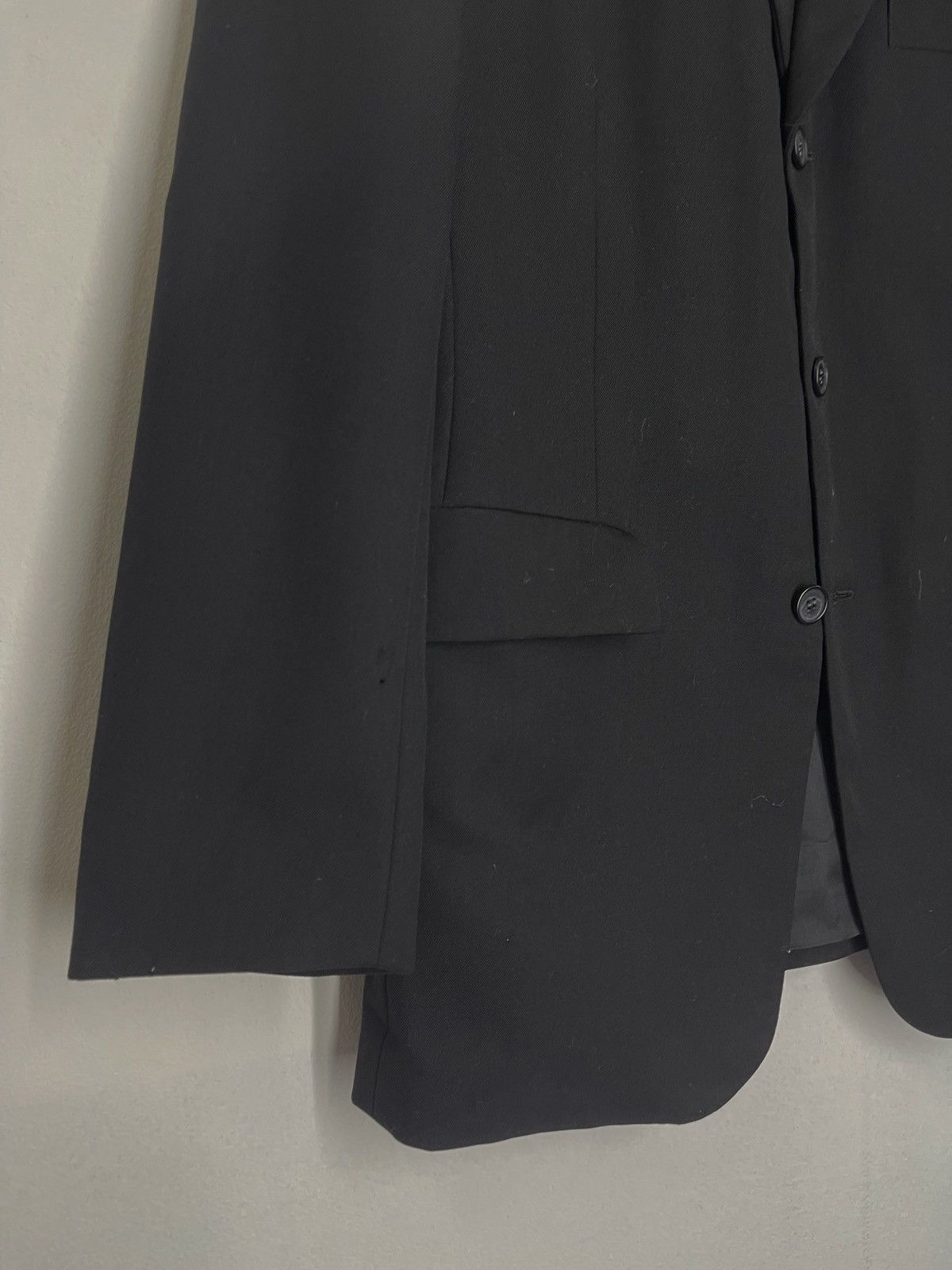 Yohji Yamamoto VINTAGE AGAINST ALL RISK by YOHJI YAMAMOTO SIGNATURE BLAZER Size 38L - 3 Thumbnail