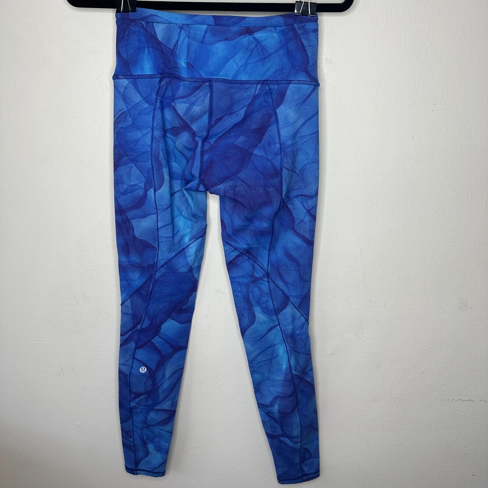 Lululemon Lululemon Blue Run It Out High Waist Midnight Yoga Zip Pant Size 27" / US 4 / IT 40 - 8 Thumbnail