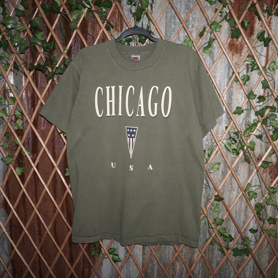 Fruit Of The Loom Large - Vintage Y2K Chicago, USA worlds fair 1990s t-shirt Size US L / EU 52-54 / 3 - 1 Thumbnail
