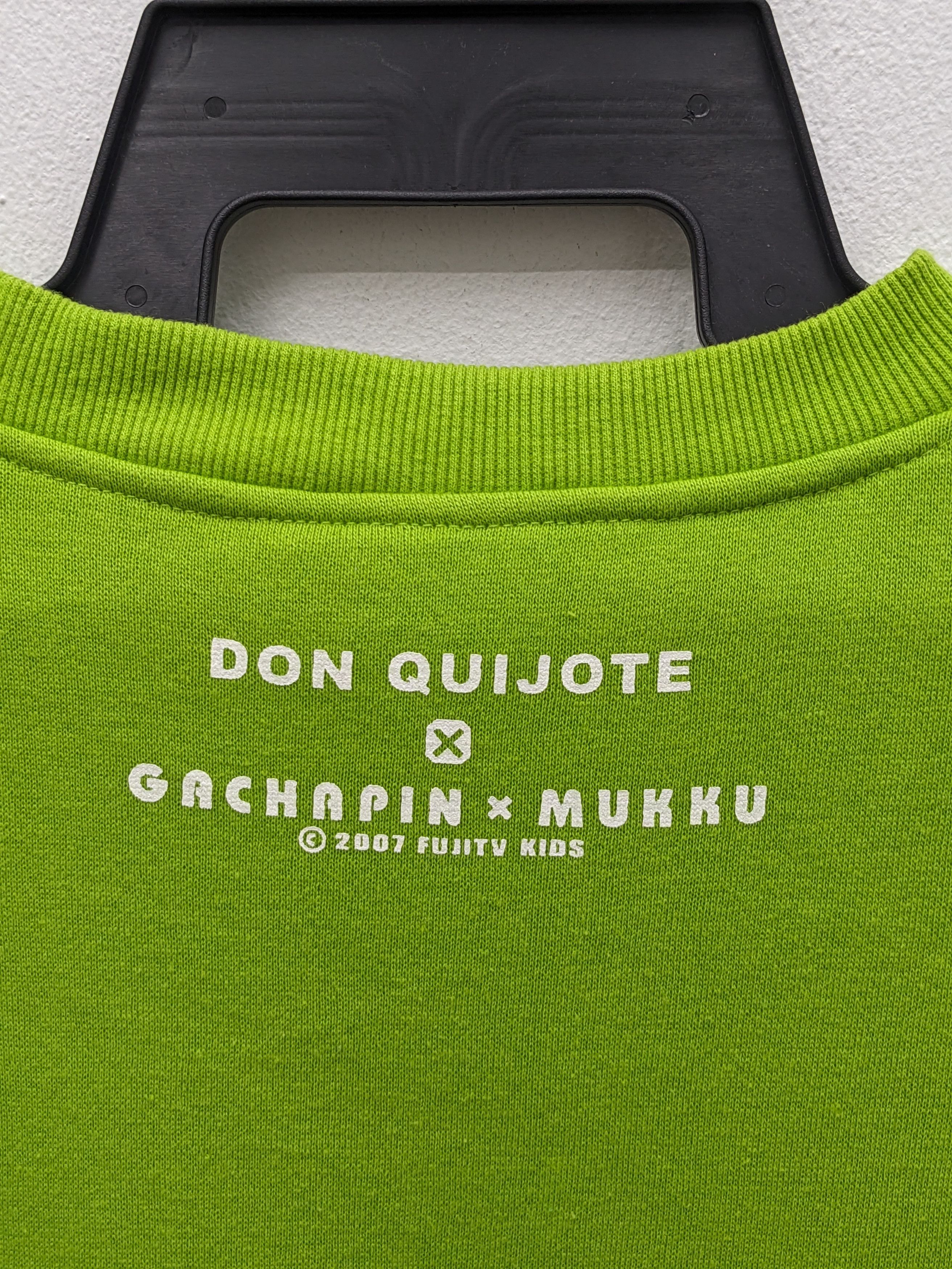 Japanese Brand Don Quijote x Gachapin × Mukku 2007 Character Sweatshirt Size US L / EU 52-54 / 3 - 8 Thumbnail