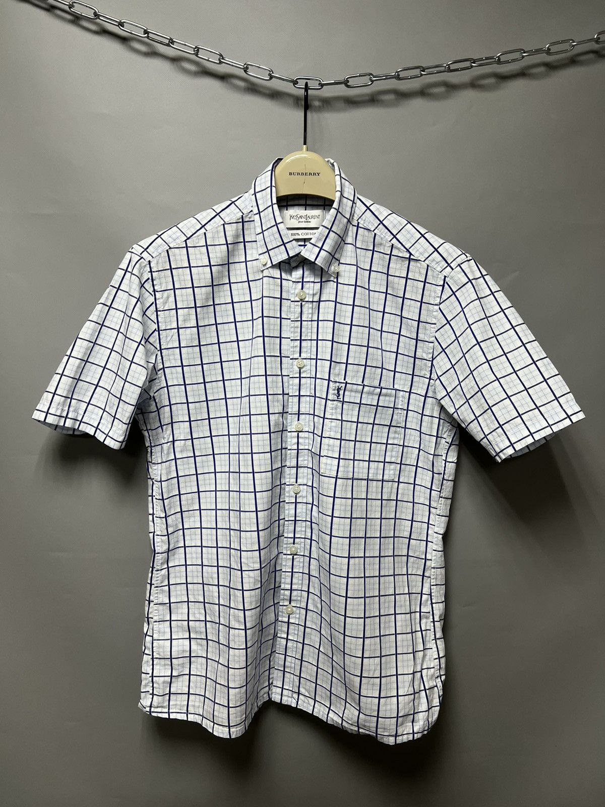 Yves Saint Laurent Yves Saint Laurent Vintage short sleeve crazy shirt y2k Size US M / EU 48-50 / 2 - 1 Thumbnail