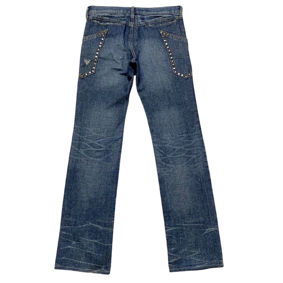 ABAHOUSE ABAHOUSE Rusty Denim Studded Jeans Size US 31 - 2 Thumbnail