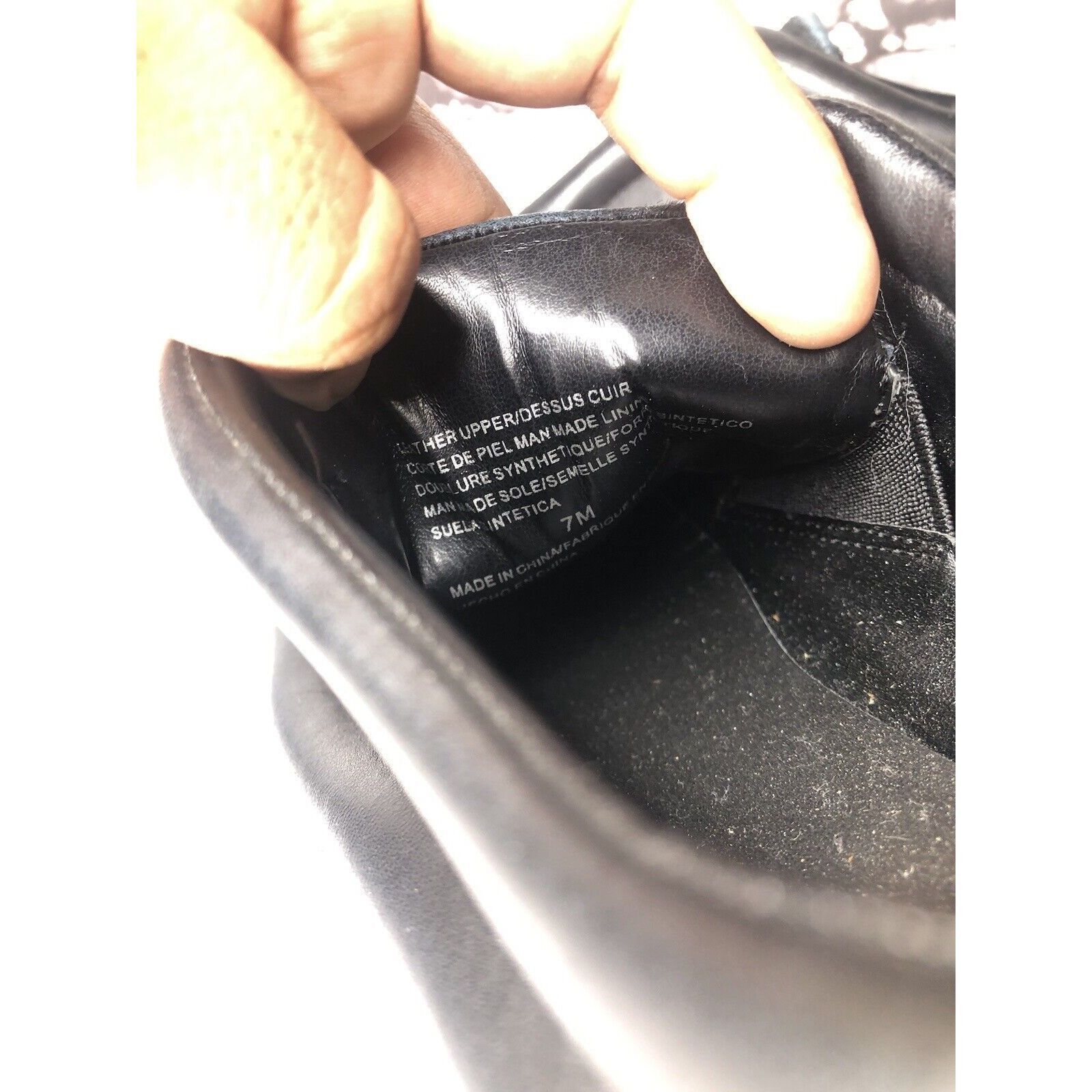Other M4D3 Black Leather Calf Hair Super Platform Slip On Sneakers Size US 7 / IT 37 - 9 Thumbnail
