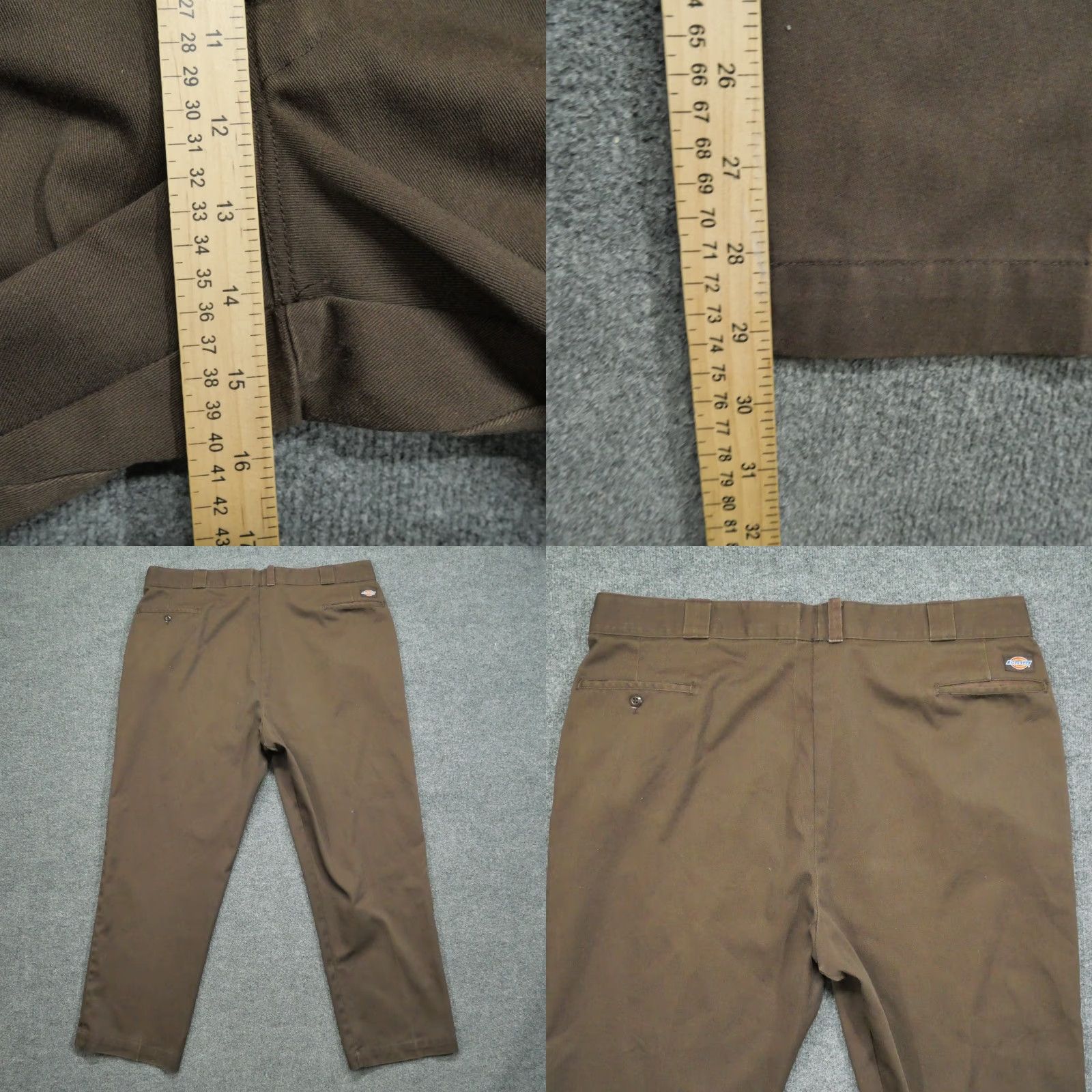 Dickies VINTAGE Dickies Pants Mens 44x30 Brown Chino Straight Workwear 42x30 80s Kitchen? Size US 42 / EU 58 - 8 Thumbnail