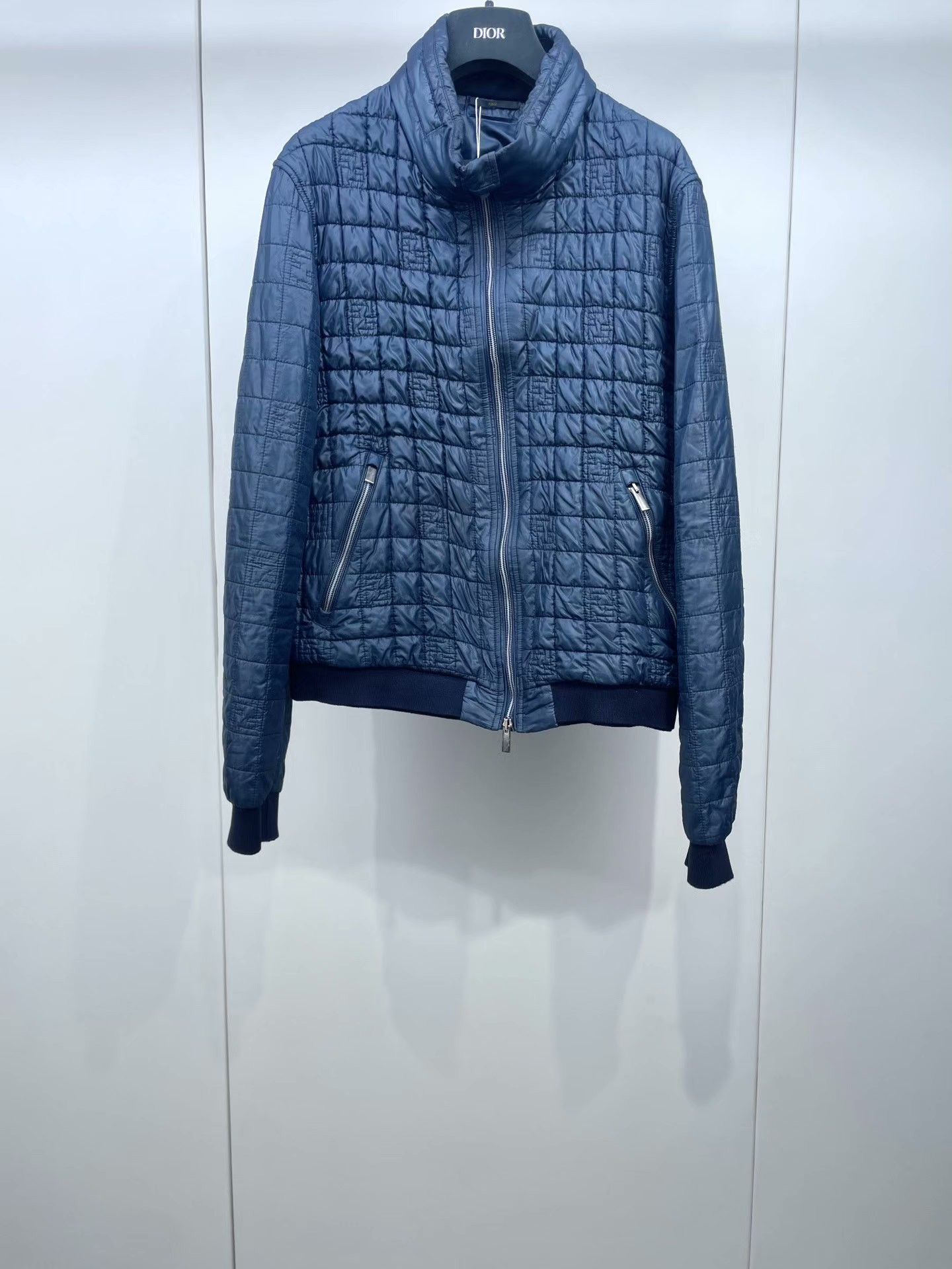 Fendi FENDI Navy Cotton Jacket Size US L / EU 52-54 / 3 - 1 Thumbnail