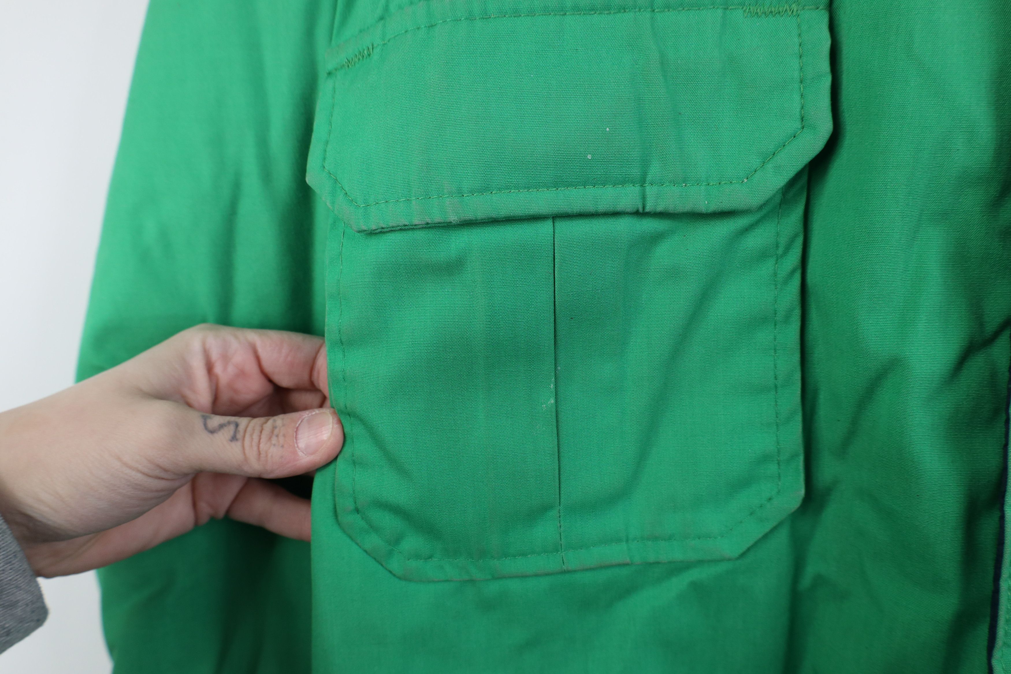 Woolrich Woolen Mills Vintage 70s Woolrich Hooded Parka Jacket Lime Green USA Size XL / US 12-14 / IT 48-50 - 5 Thumbnail