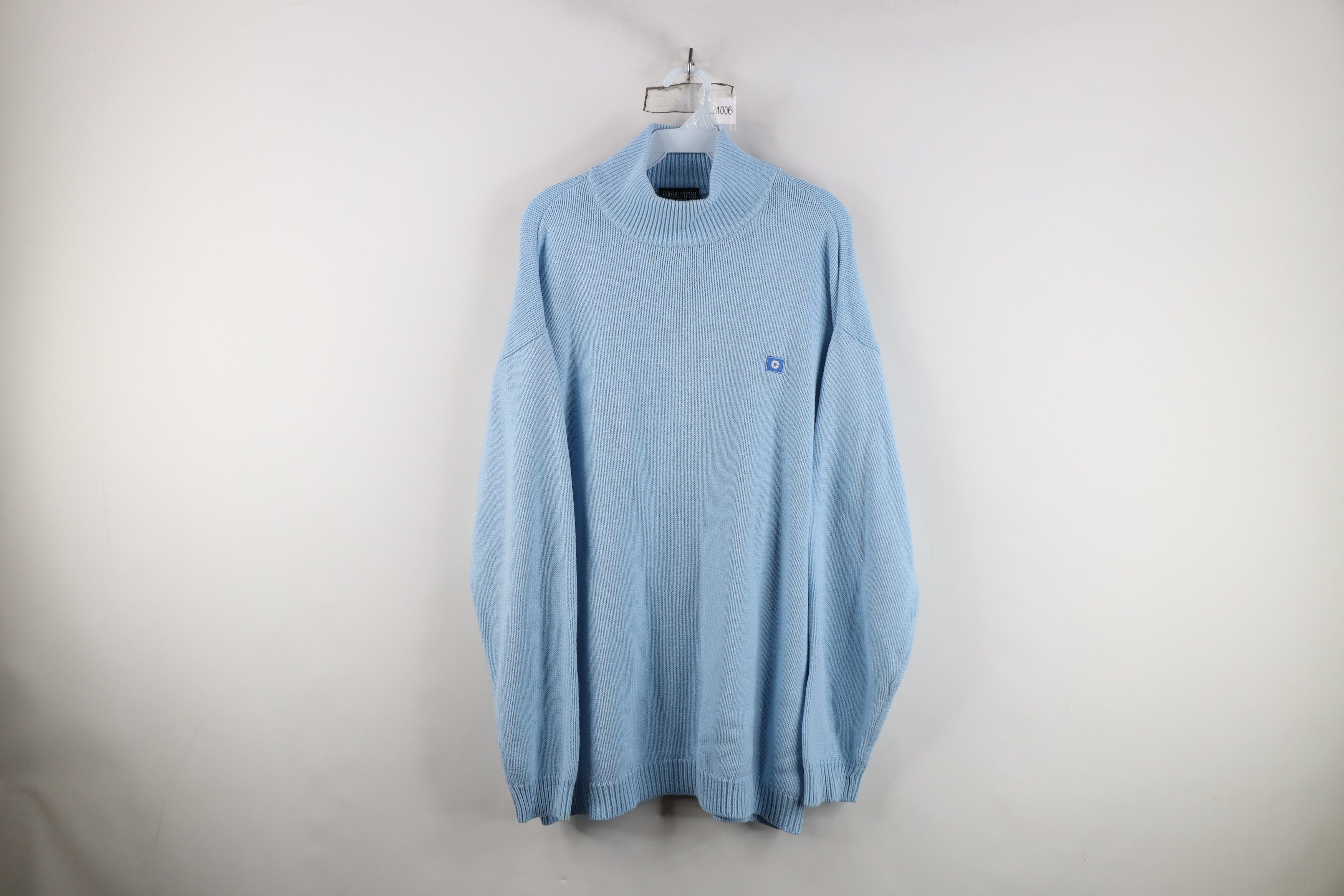 Southpole Vintage 90s Y2K Southpole Ribbed Knit Mock Neck Sweater Size US L / EU 52-54 / 3 - 1 Thumbnail