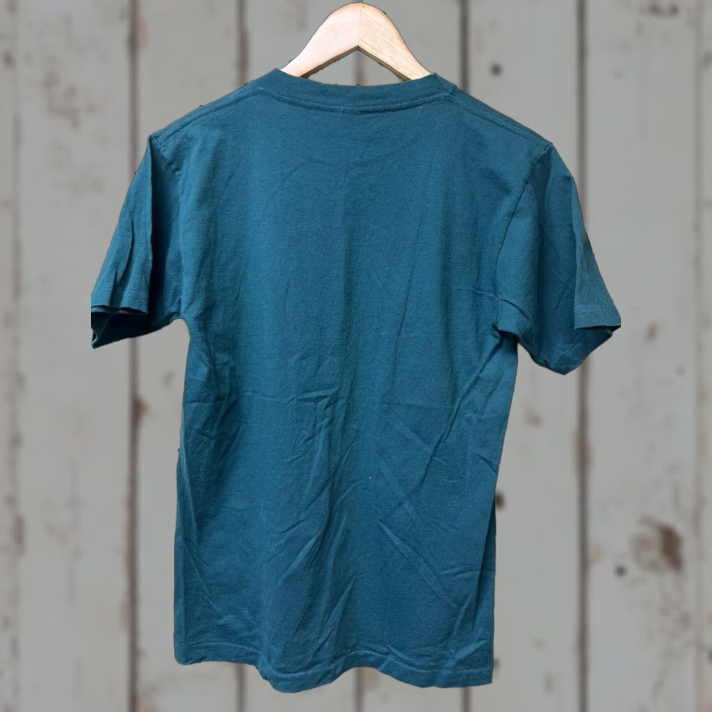 Vintage VINTAGE Eagle Vermont Nature T Shirt Medium Green Short Sleeve Trees Single Stitch Mens 90s USA Size US M / EU 48-50 / 2 - 1 Thumbnail