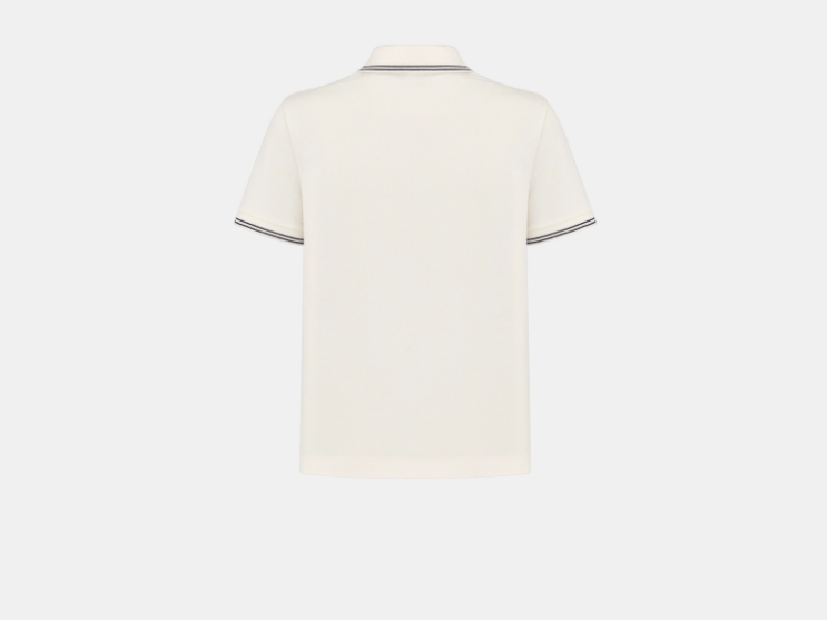 Dior o1w1db10925 443T10 Dioriviera Polo Shirt in White Size S / US 4 / IT 40 - 2 Thumbnail