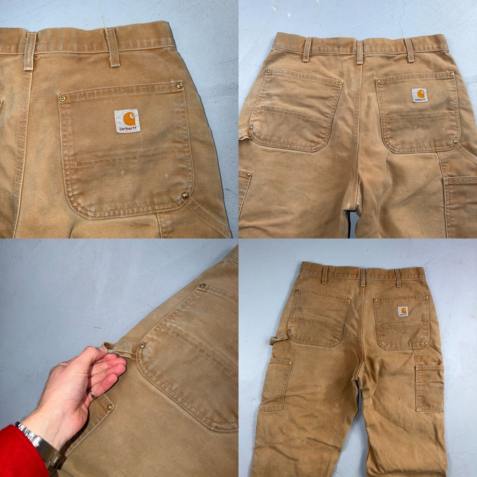 Carhartt VINTAGE Carhartt Pants Carpenter 5-Pocket Brown 32x34 Regular Straight US Banner Theme USA Mens B01 BLK Size US 32 / EU 48 - 9 Thumbnail
