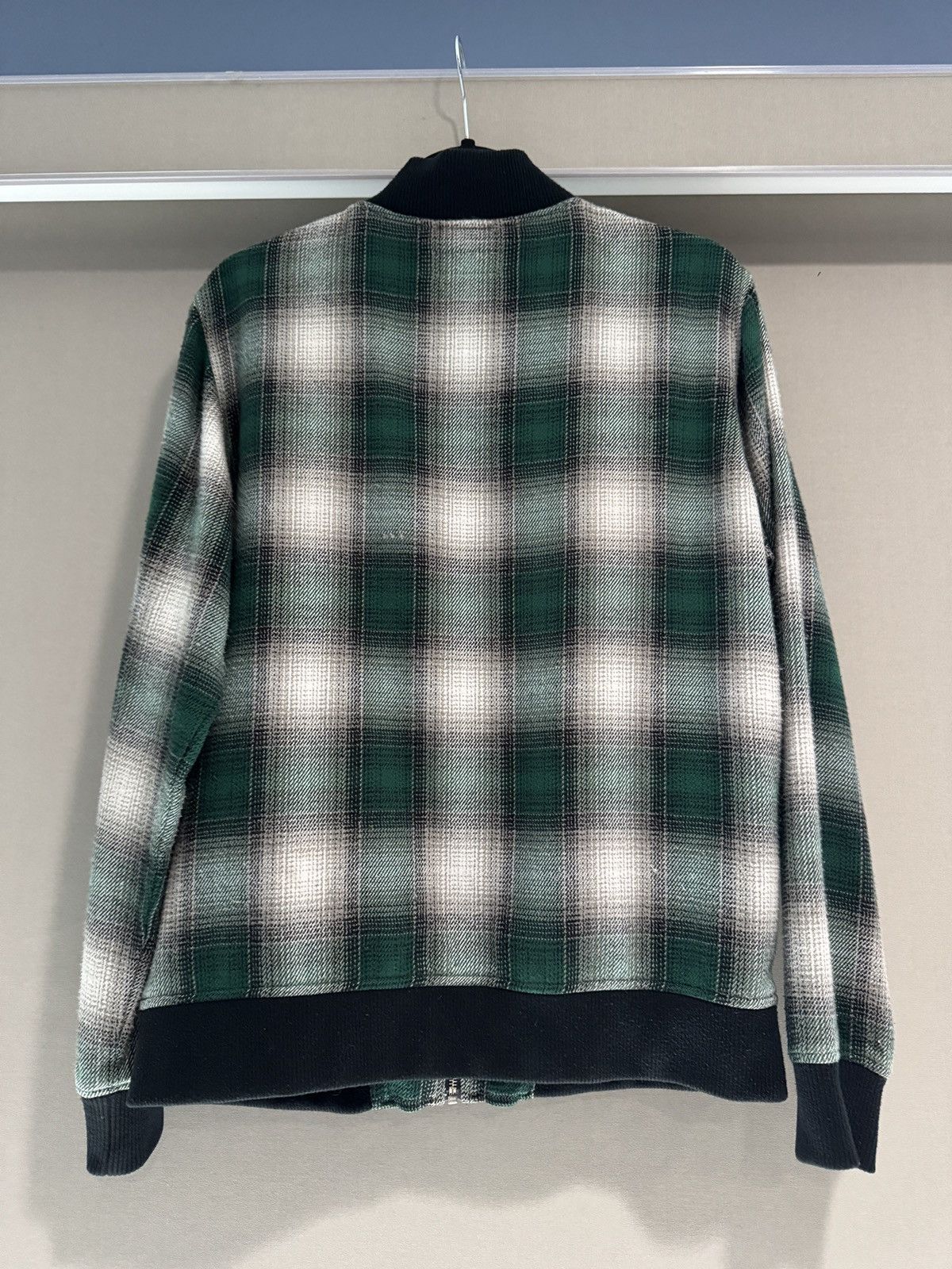 Supreme Green Shadow Plaid Bomber Size US M / EU 48-50 / 2 - 2 Thumbnail