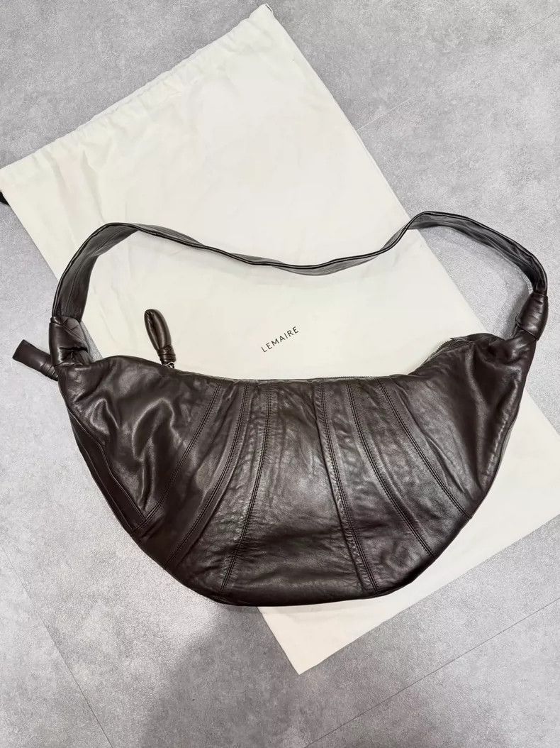 Lemaire Lemaire large size lamb leather horn bag Size ONE SIZE - 4 Thumbnail
