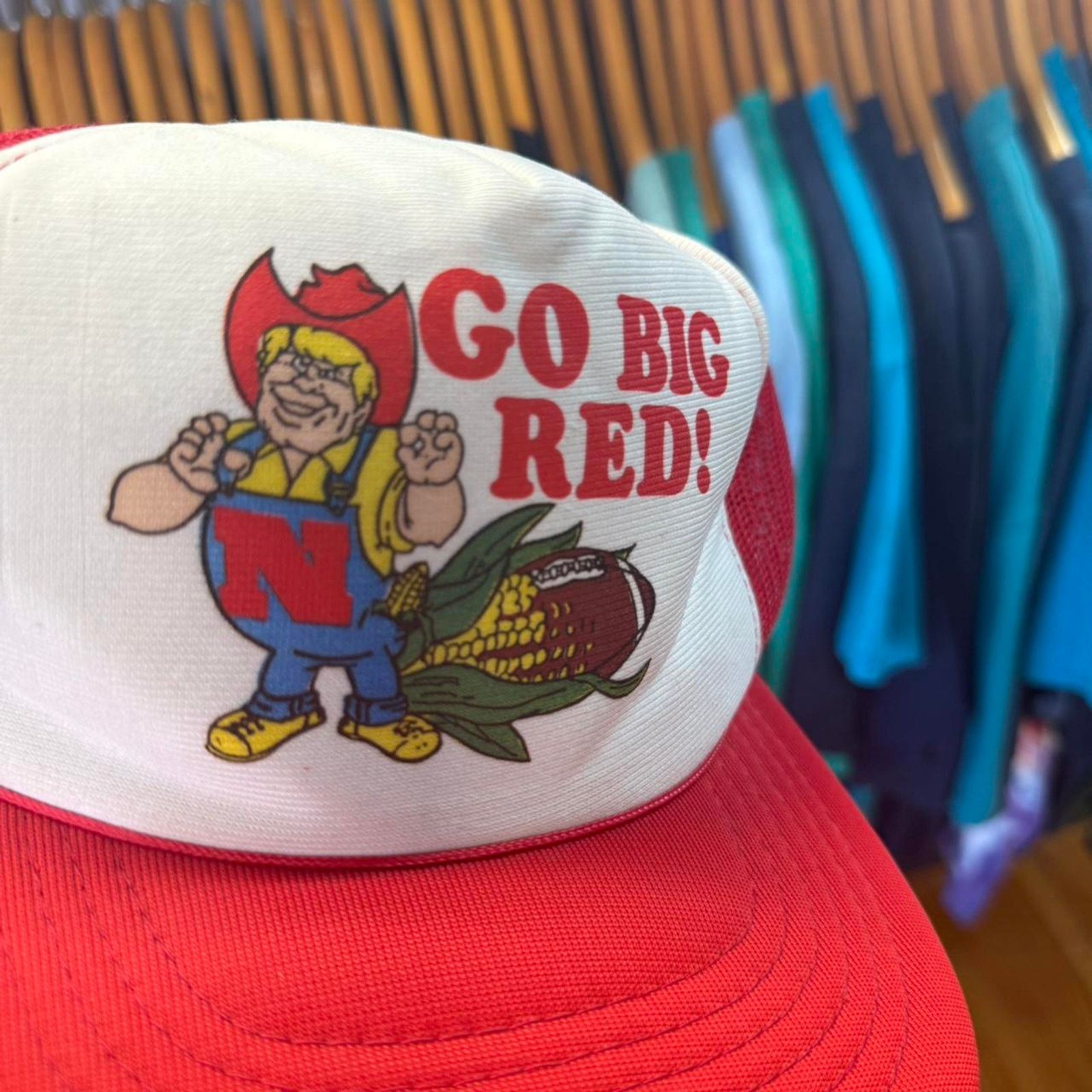 Vintage Vintage 90s Nebraska Huskers Go Big Red Trucker Cap Size ONE SIZE - 4 Thumbnail