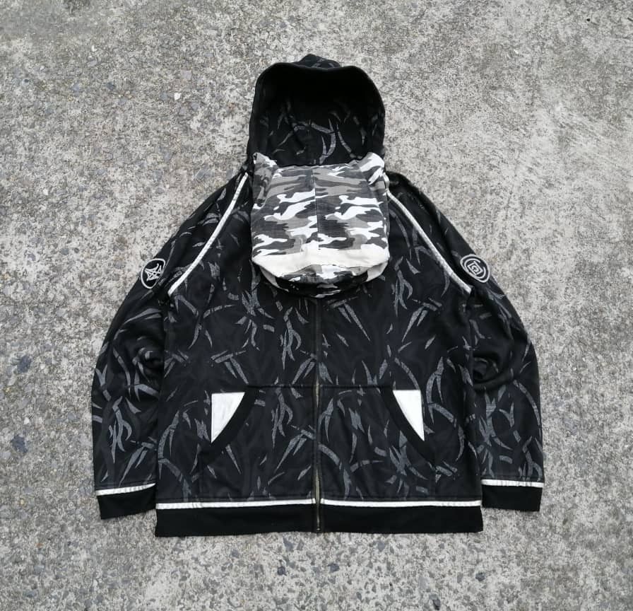 Hypebeast Alienegra Balaclava Mask Allover Print Zipper Hoodie Size US M / EU 48-50 / 2 - 4 Thumbnail