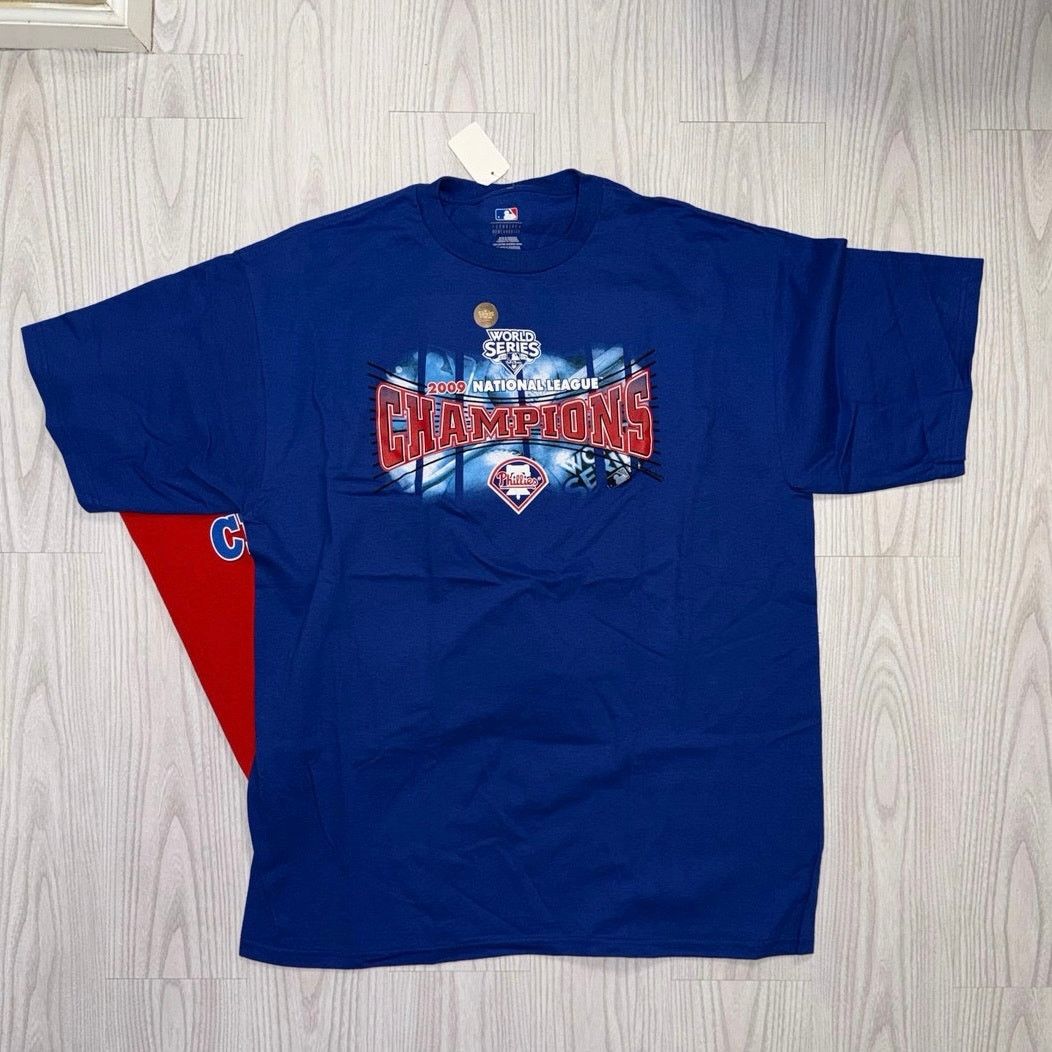 Majestic Philadelphia Phillies 2008 2009 World Series Shirts Mens XL Size US XL / EU 56 / 4 - 4 Thumbnail