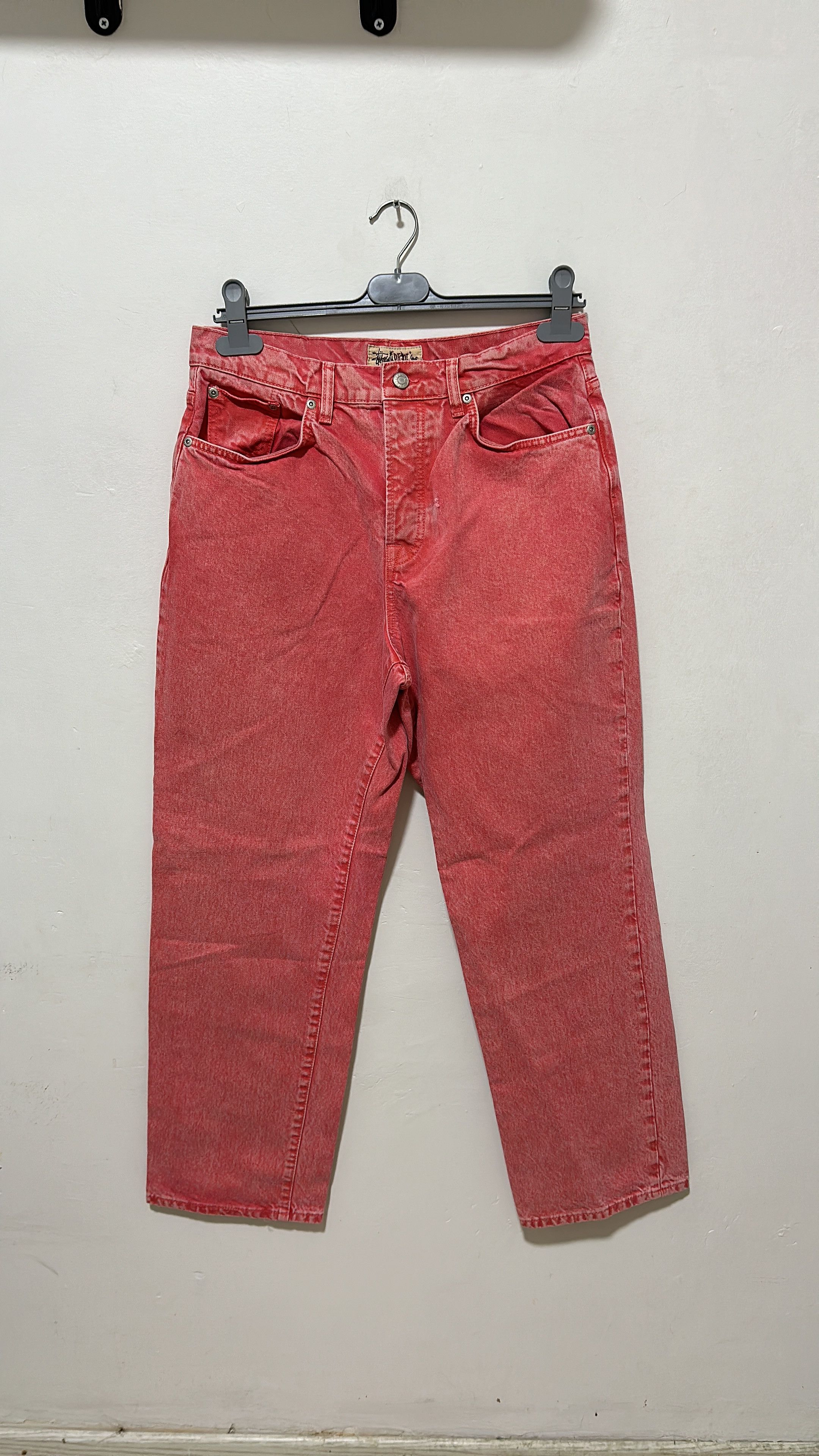 Stussy Stussy Big Ol Jean Faded Red Size 30 Size US 30 / EU 46 - 2 Thumbnail