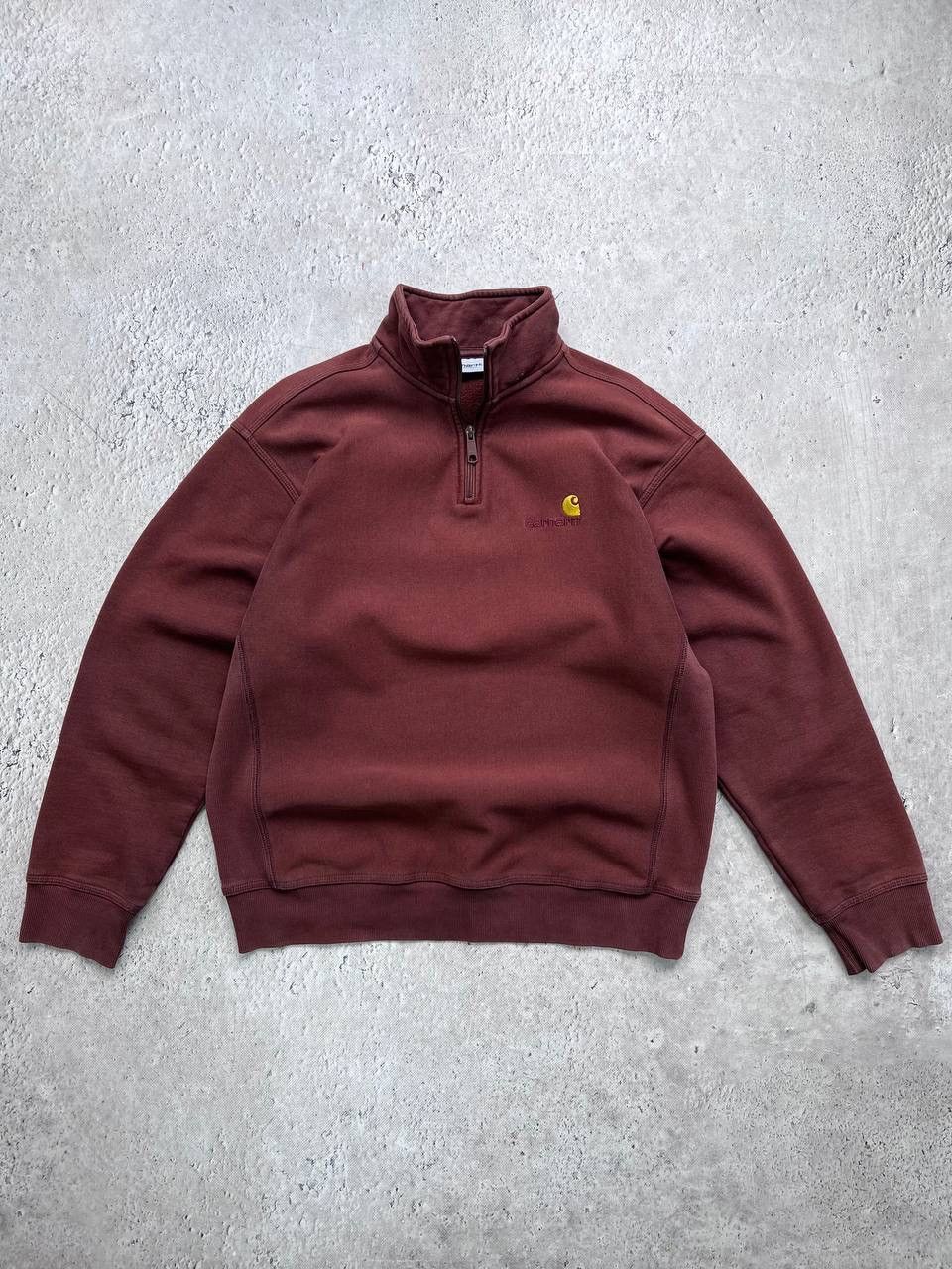 Carhartt × Vintage Y2K BOXY CARHARTT 1/3 zip sweatshirt HOODIE BIG LOGO Size US M / EU 48-50 / 2 - 1 Thumbnail