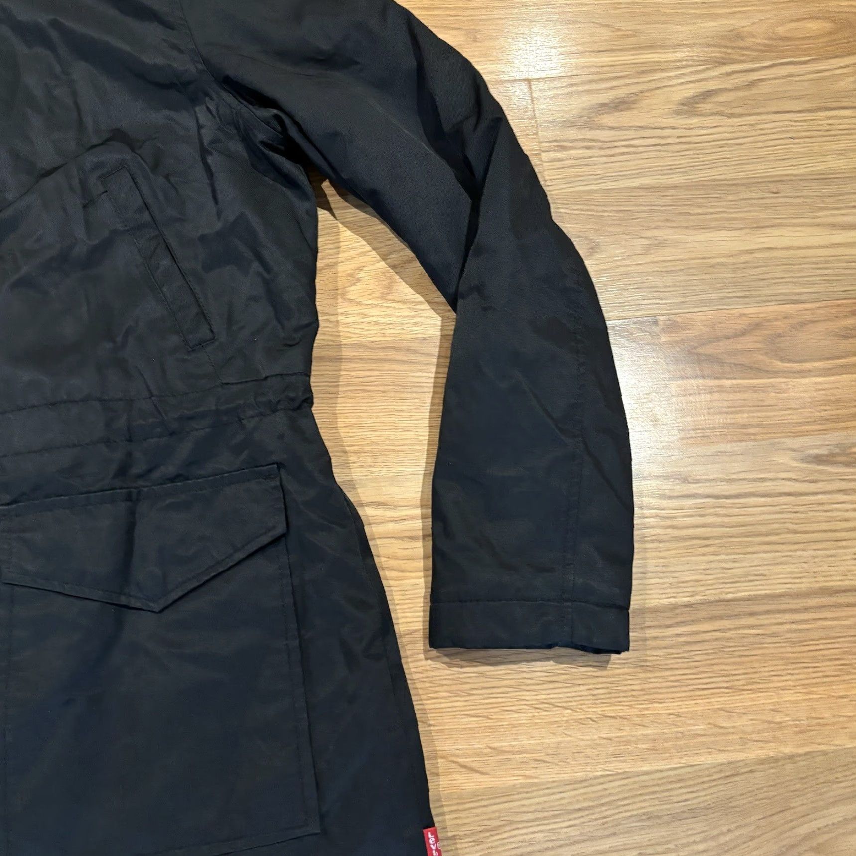 Levi's VINTAGE Levi's Parka Jacket Womens Size S Black Faux Fur Trim Hooded Sherpa Lined Mid-Length Casual/Winter/Outdoor Womens Size S / US 4 / IT 40 - 6 Thumbnail