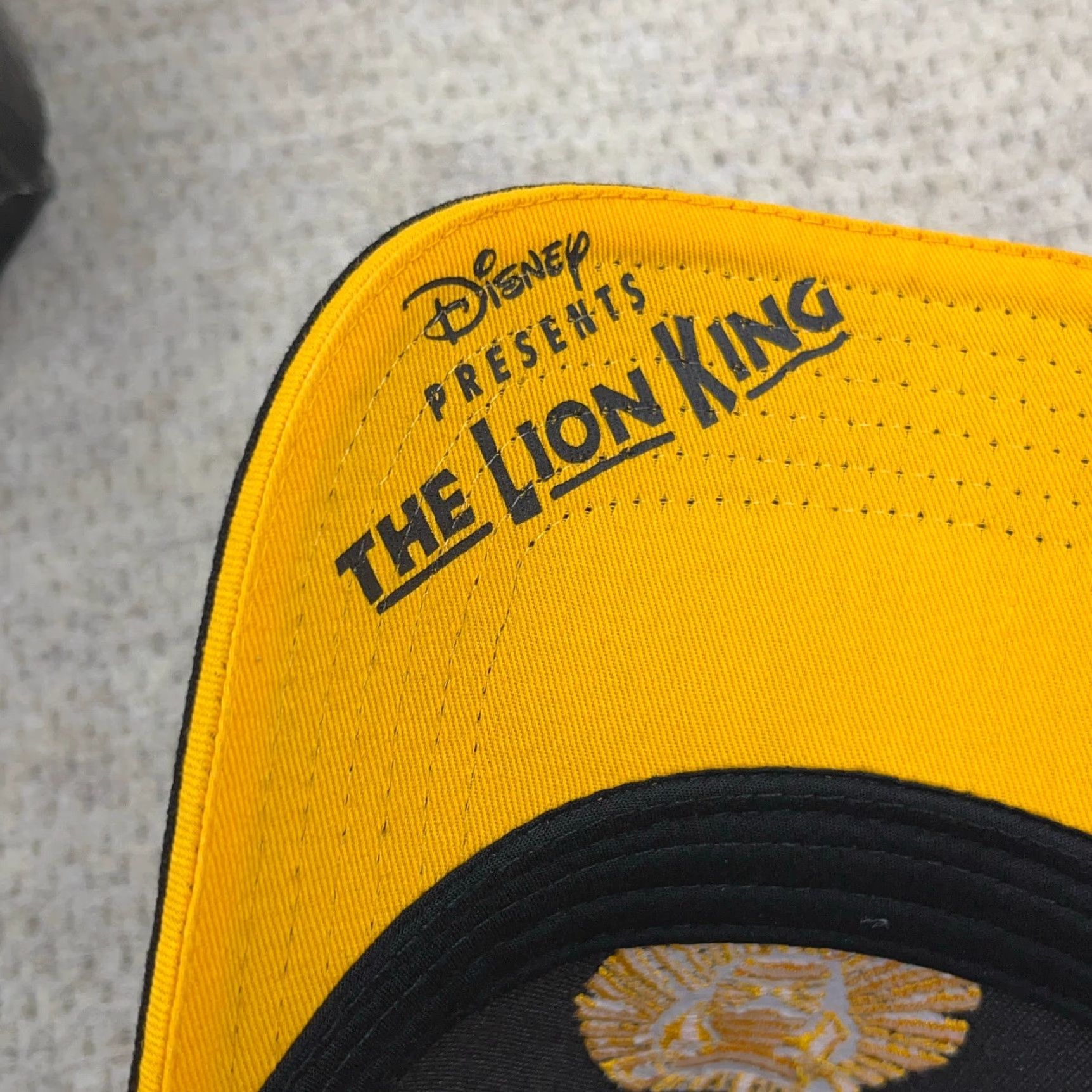Disney Disney The Lion King Hat Cap Strap Back Adjustable Adult One Size Black Twill Baseball Cap Men Casual Vintage-Style 90s Retro Cartoon Logo Size ONE SIZE - 6 Thumbnail