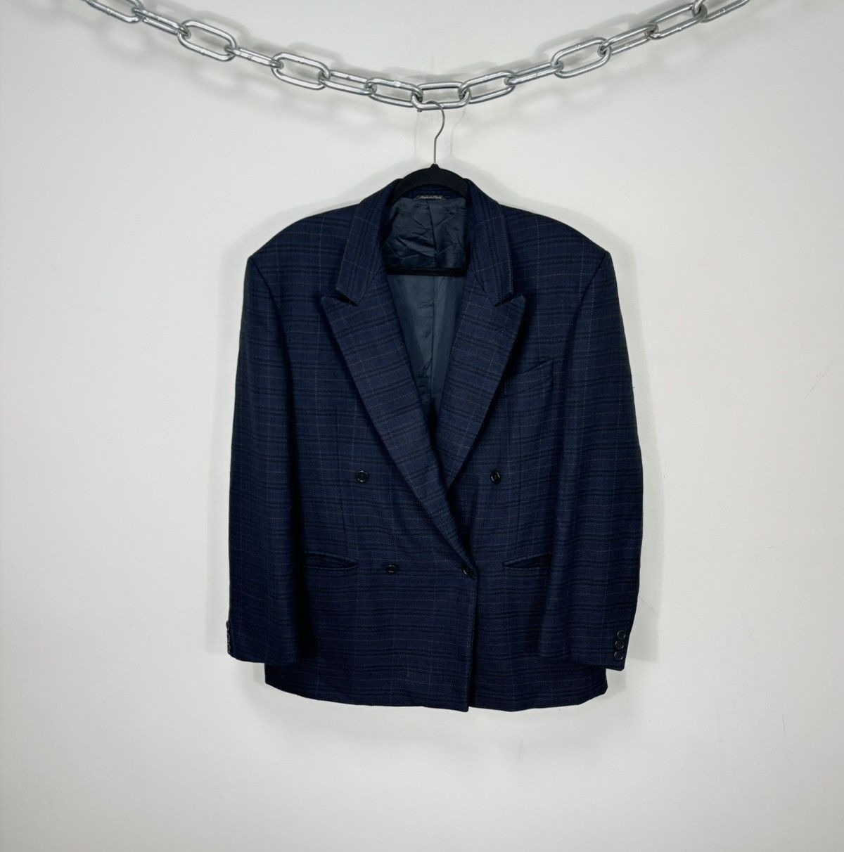 GF Ferre Vintage Gianfranco Ferre 0001 Studio Glen Plaid Wool Blazer Size 46R - 1 Thumbnail