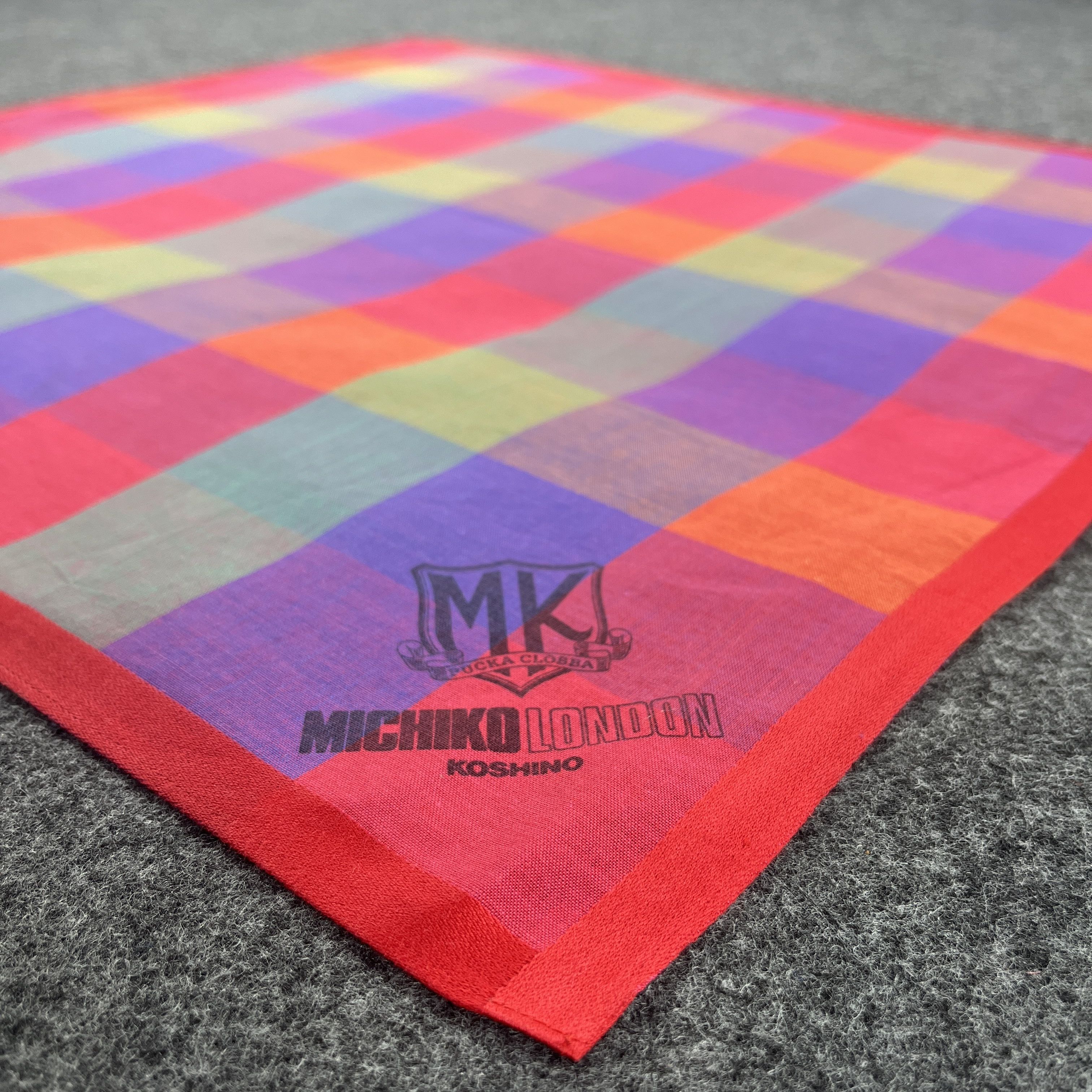 Michiko Koshino × Vintage Michiko Koshino Handkerchief / Bandana / Neckerchief B195 Size ONE SIZE - 4 Thumbnail