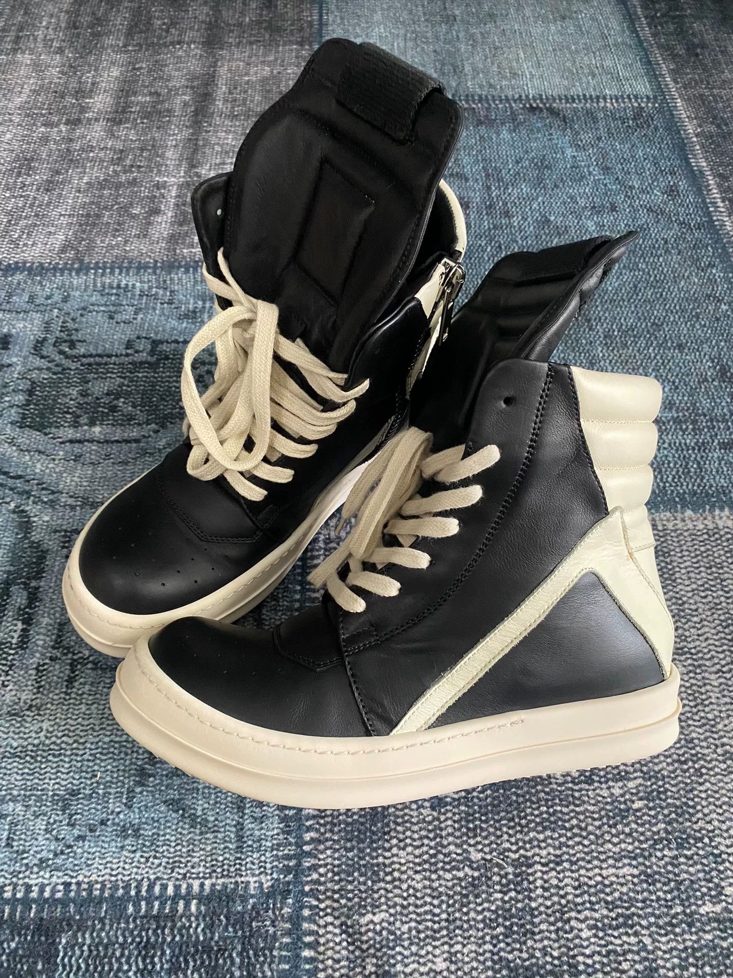 Rick Owens Rick Owens Leather Pink Hitop Sneakers 36 Women Size US 6 / IT 36 - 1 Thumbnail