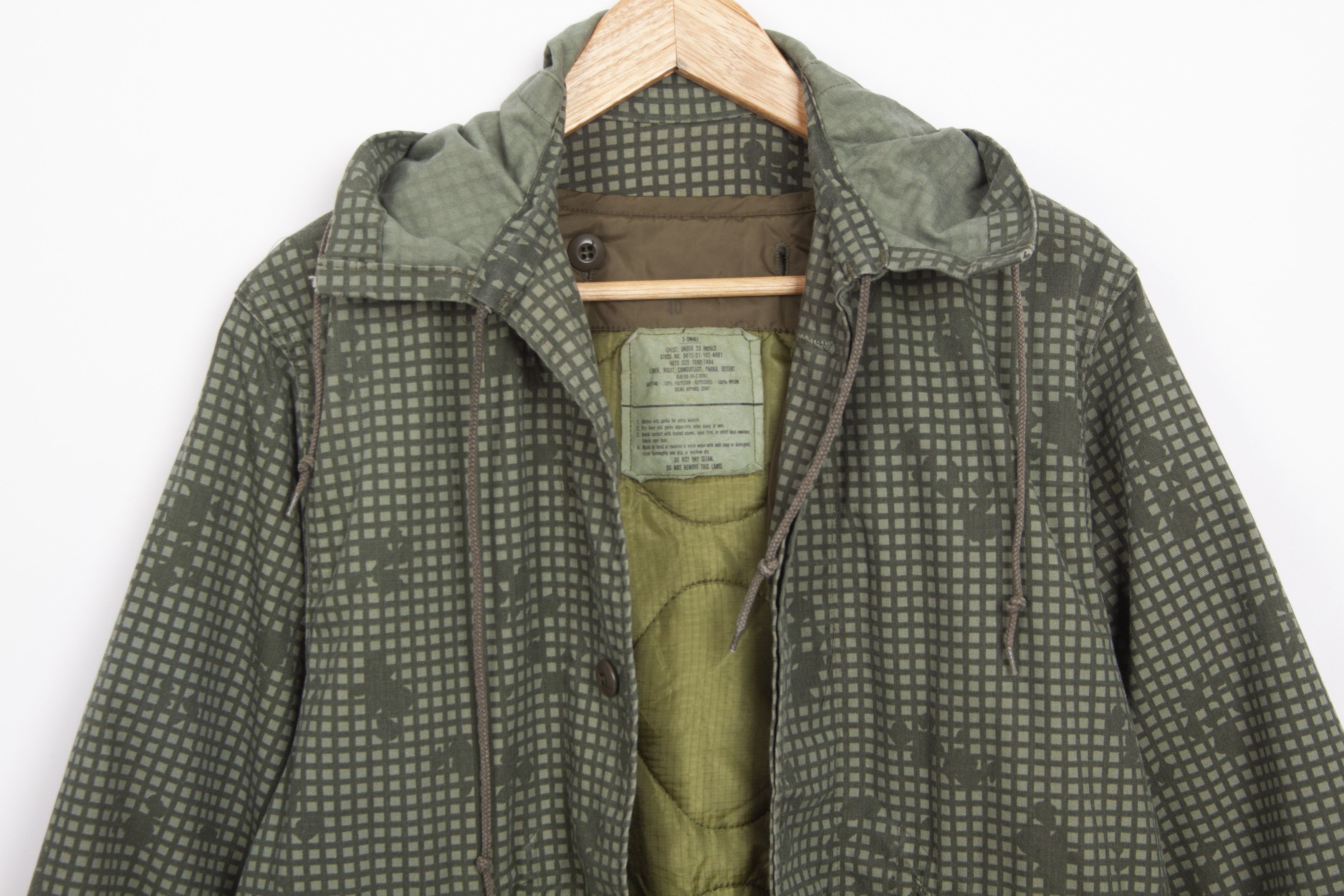 Vintage Vintage Parka Fishtail Night Camouflage Jacket Size US S / EU 44-46 / 1 - 5 Thumbnail