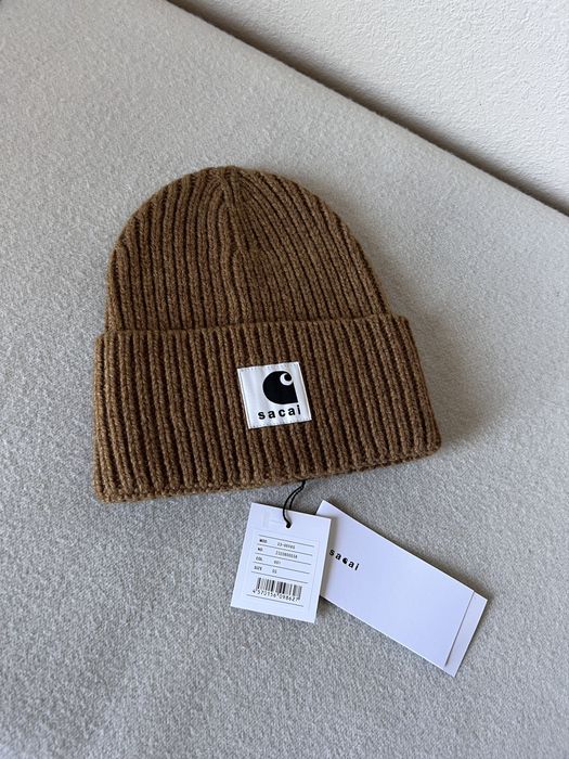 Sacai Sacai Carhartt WIP Beanie in Brown | Grailed