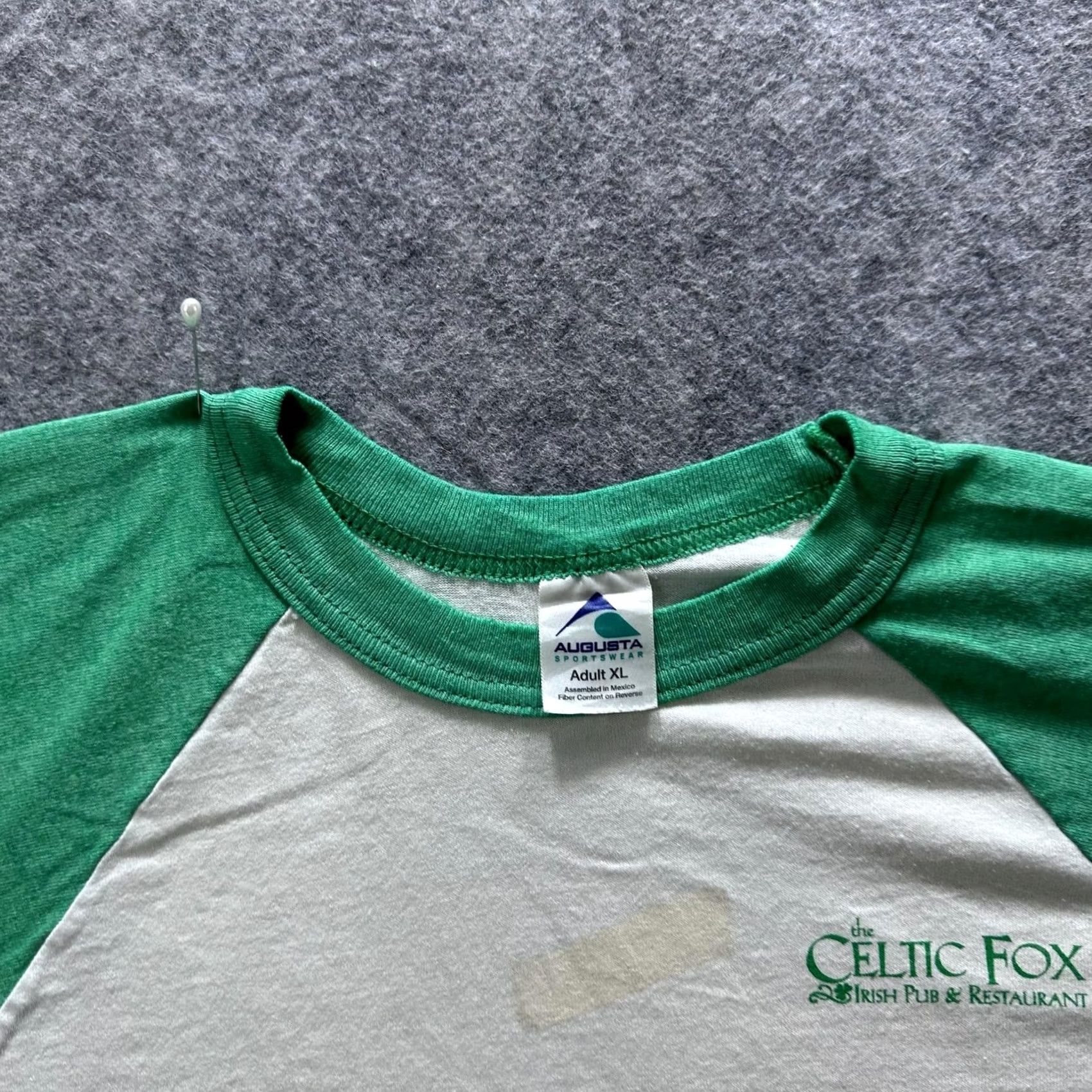 Augusta Sportswear VINTAGE Augusta Sportswear Shirt Mens XL White Celtic Fox Logo Tee Raglan Size US XL / EU 56 / 4 - 3 Thumbnail