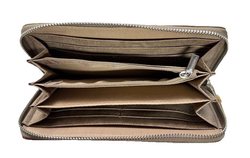 Other Roots RFID Braided Rectangular Zip Around Tassel Wallet Tan Size ONE SIZE - 8 Thumbnail