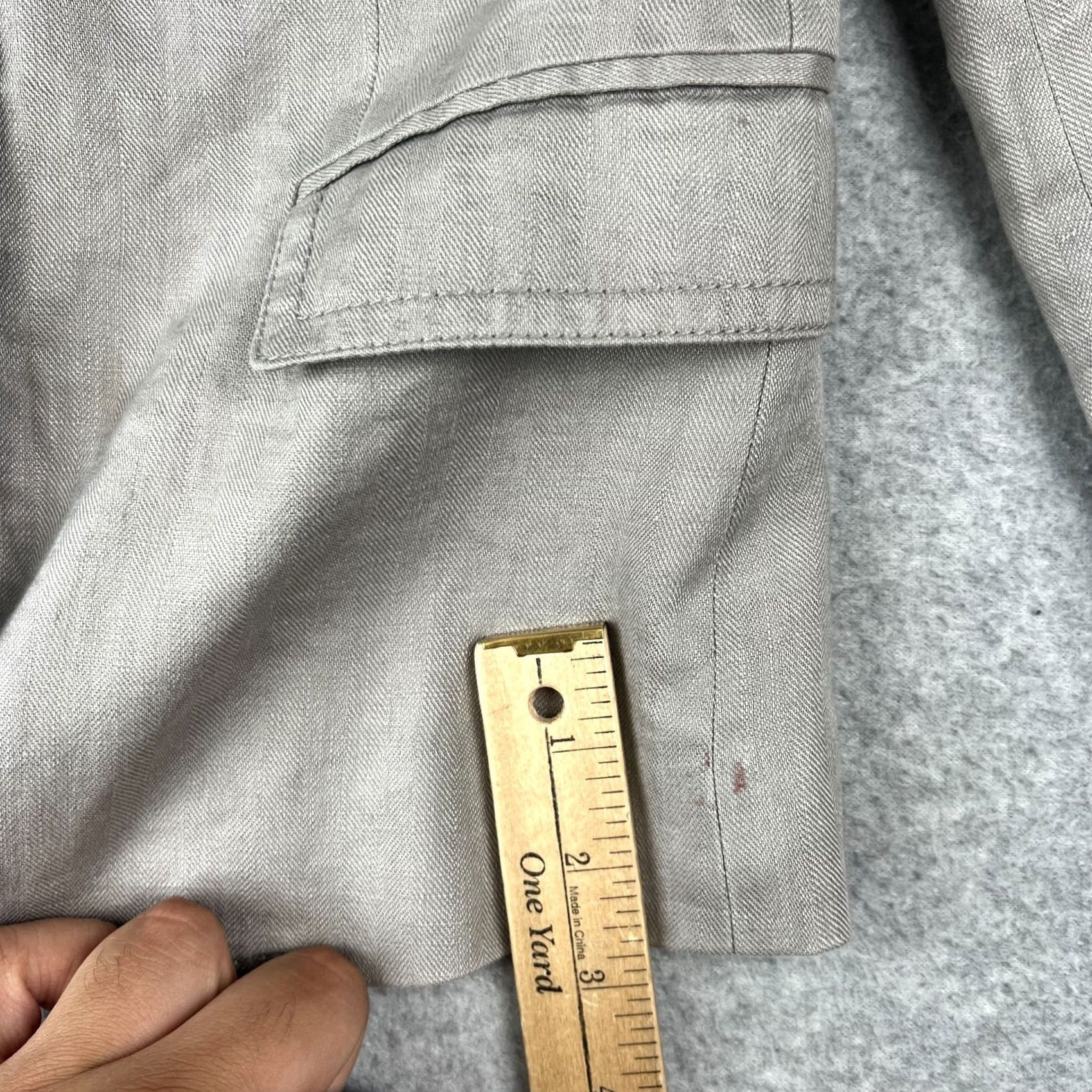 J.Crew J Crew Blazer Jacket Womens 0 Beige 100% Linen Schoolboy Sport Coat READ Size XS / US 0-2 / IT 36-38 - 7 Thumbnail