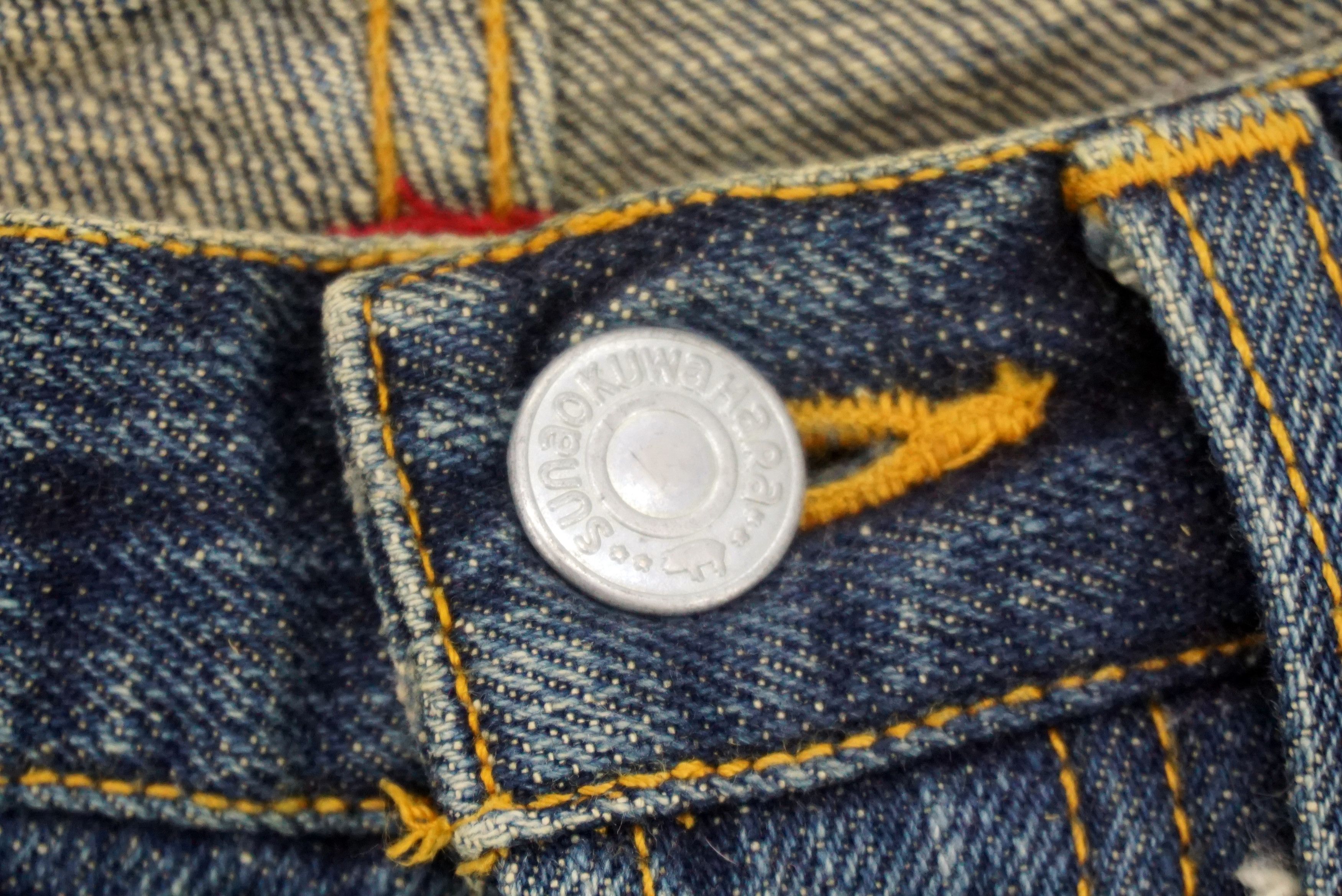 Japanese Brand Sunao Kuwahara Jeans W30xL29.5 Low-Rise Straight Leg Denim Size 27" / US 4 / IT 40 - 9 Thumbnail