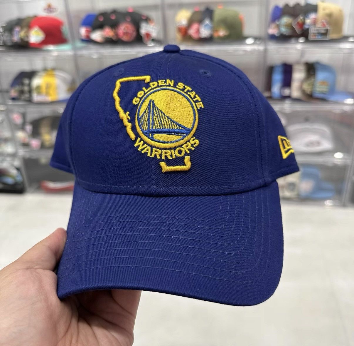 New Era New Era NBA Golden State Warriors Curved Brim Cap J32 Size ONE SIZE - 1 Thumbnail