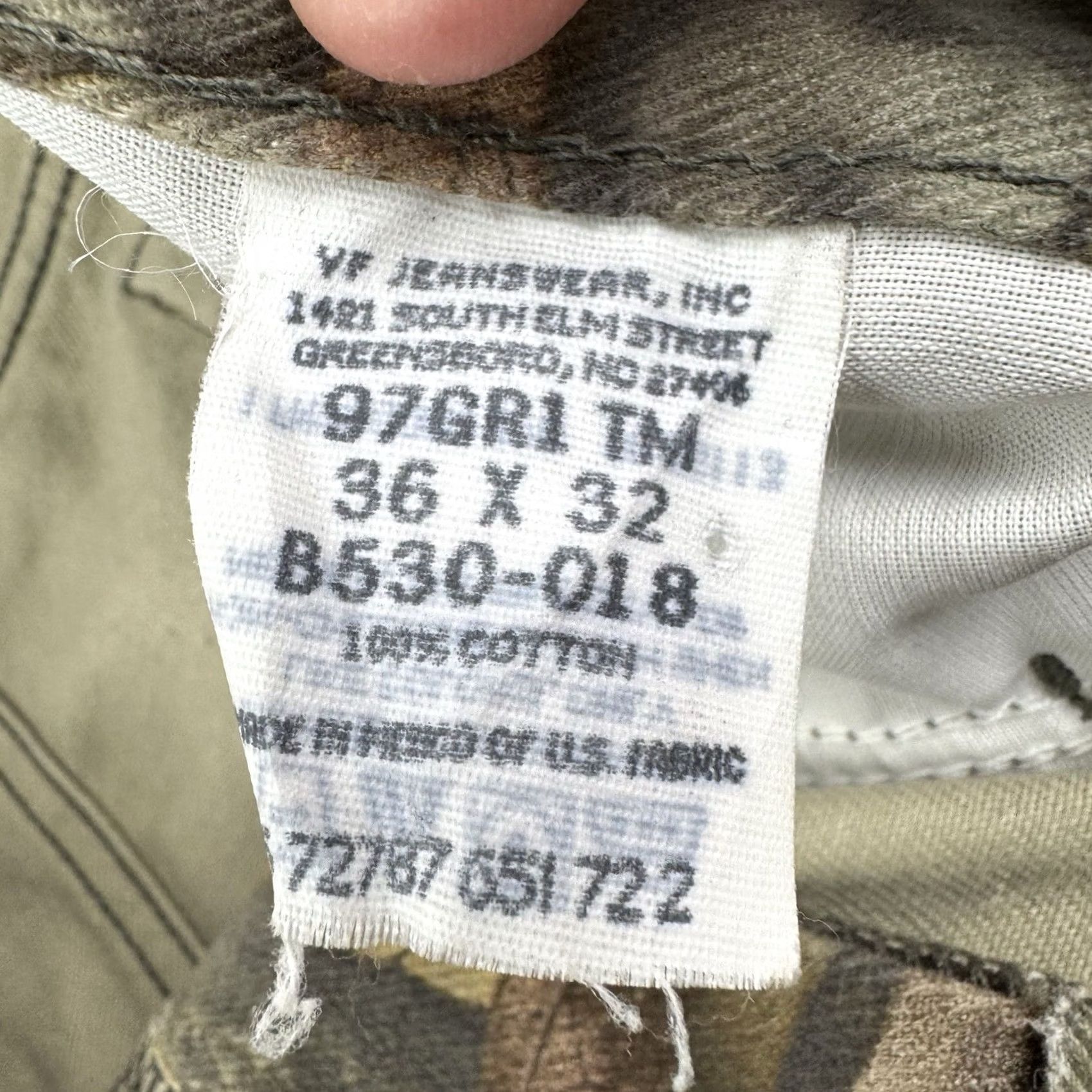 Wrangler VINTAGE Wrangler Camo Double Knee Pants Men's 36x32 USA Camouflage Chino Workwear 90s Size US 36 / EU 52 - 5 Thumbnail