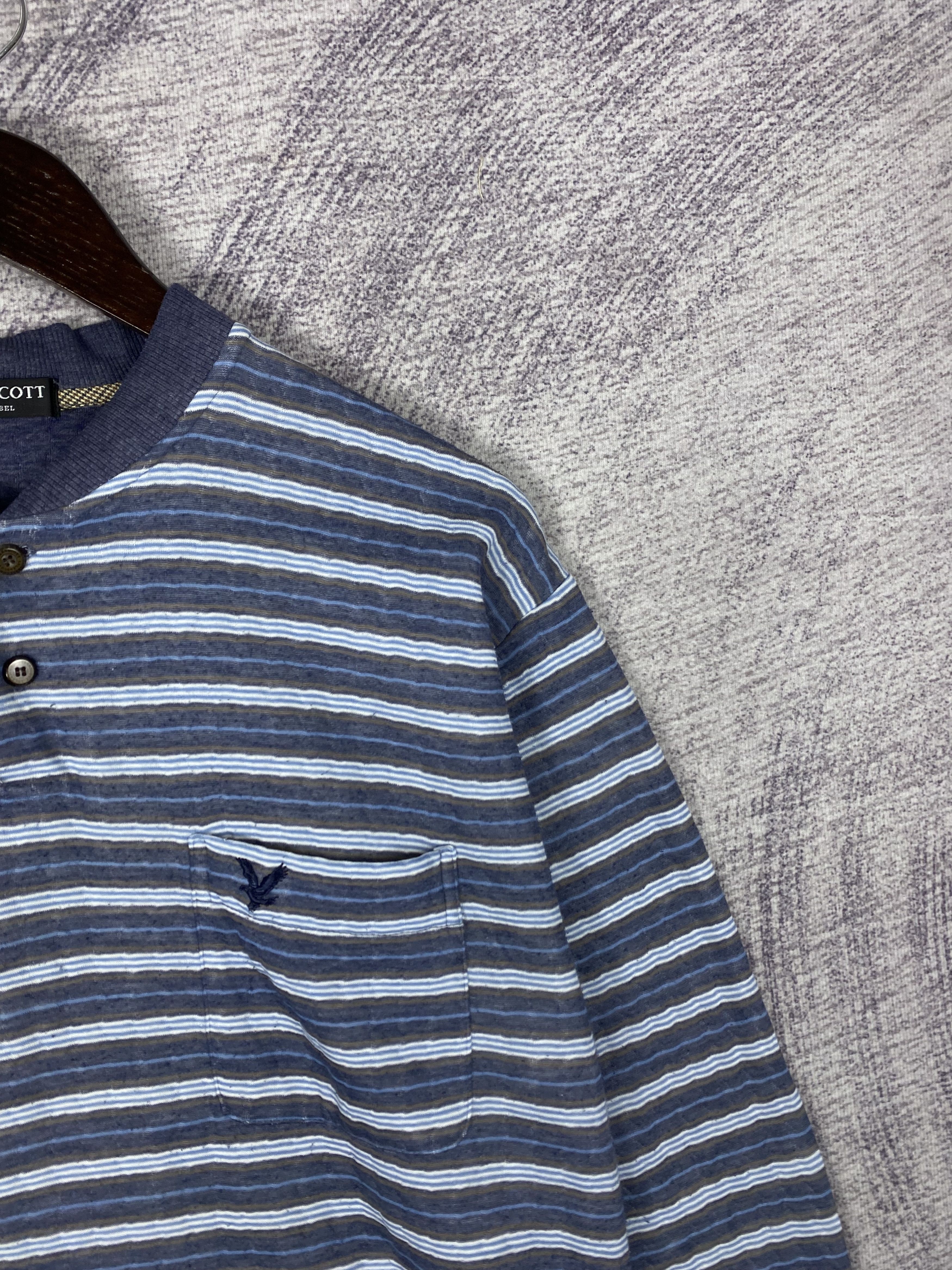 Lyle & Scott Vintage Lyle & Scott Half Button Crewneck Sweatshirts Size M / US 6-8 / IT 42-44 - 3 Thumbnail
