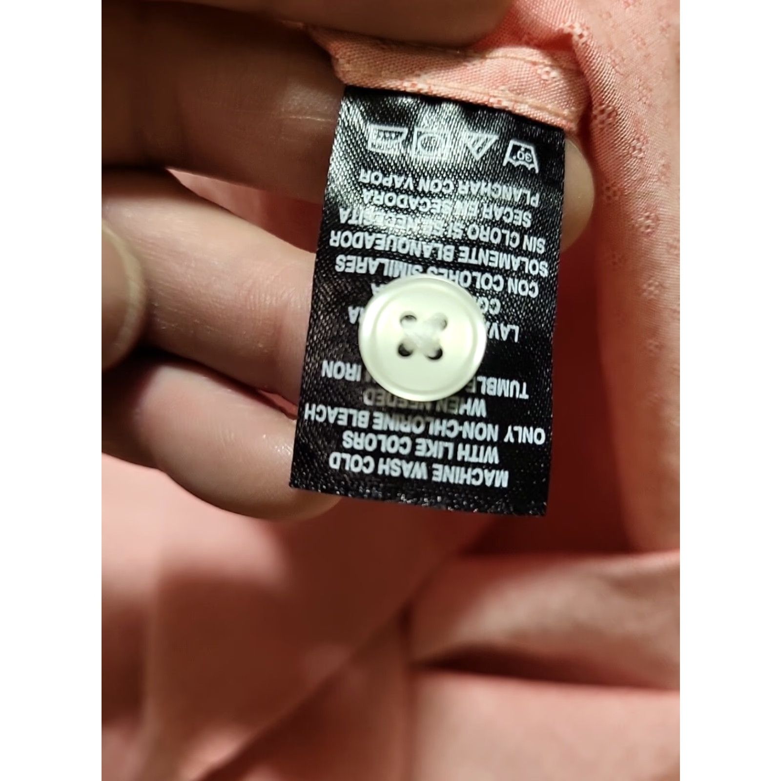 London Fog London Fog Button-Up Shirt Pink Slimfit Short Sleeve Pocket Mens M Cotton Blend Blnd Brand New Size US M / EU 48-50 / 2 - 5 Thumbnail