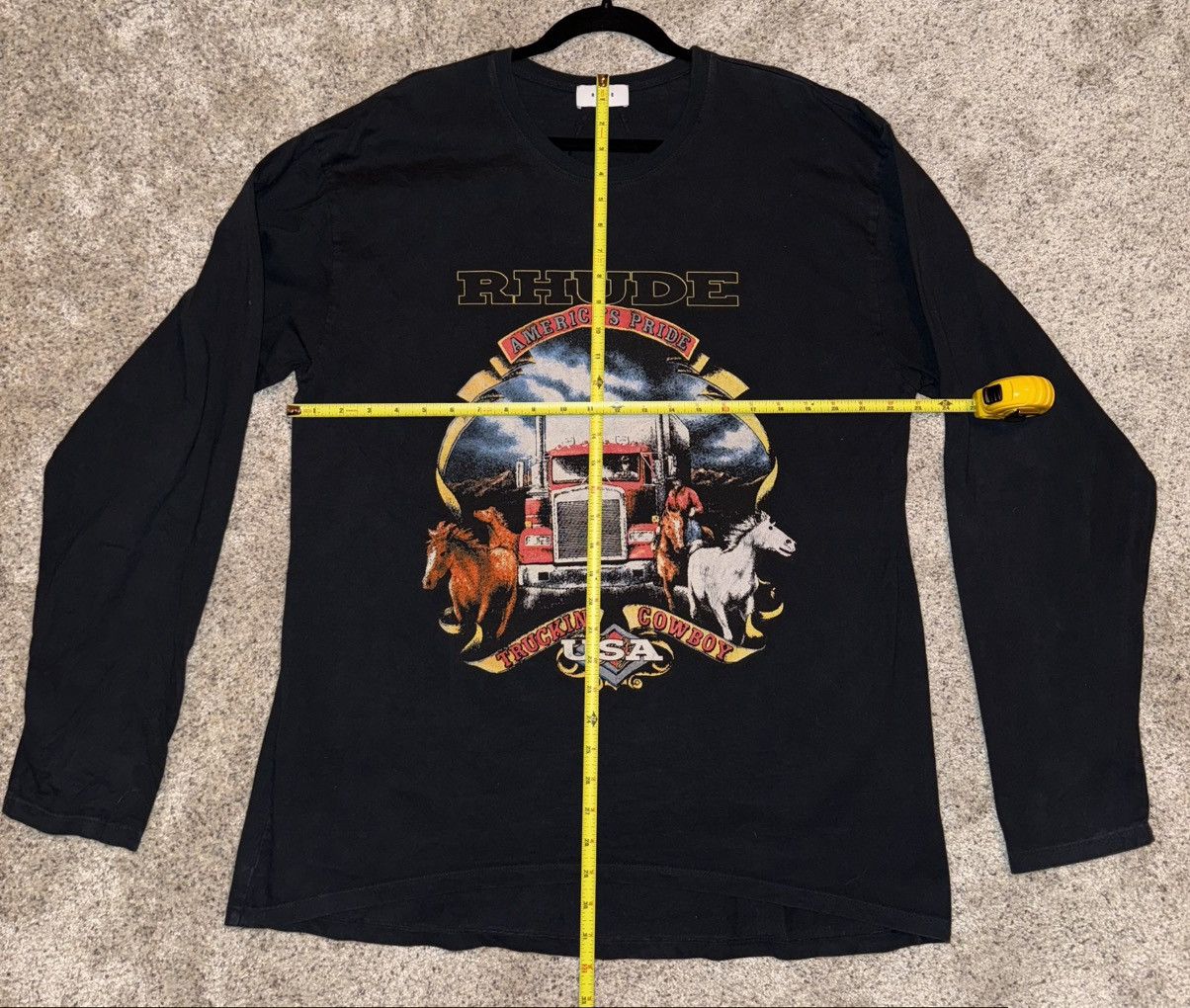 Rhude Rhude Truckin Cowboy Long Sleeve T-Shirt Size US L / EU 52-54 / 3 - 3 Thumbnail