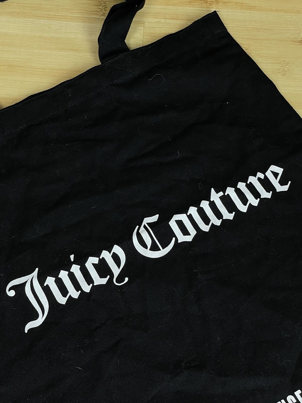 Juicy Couture × Vintage JUICY COUTURE Y2K BLACK/WHITE RARE GLAMOUR SHOPPER BAG Size ONE SIZE - 5 Thumbnail