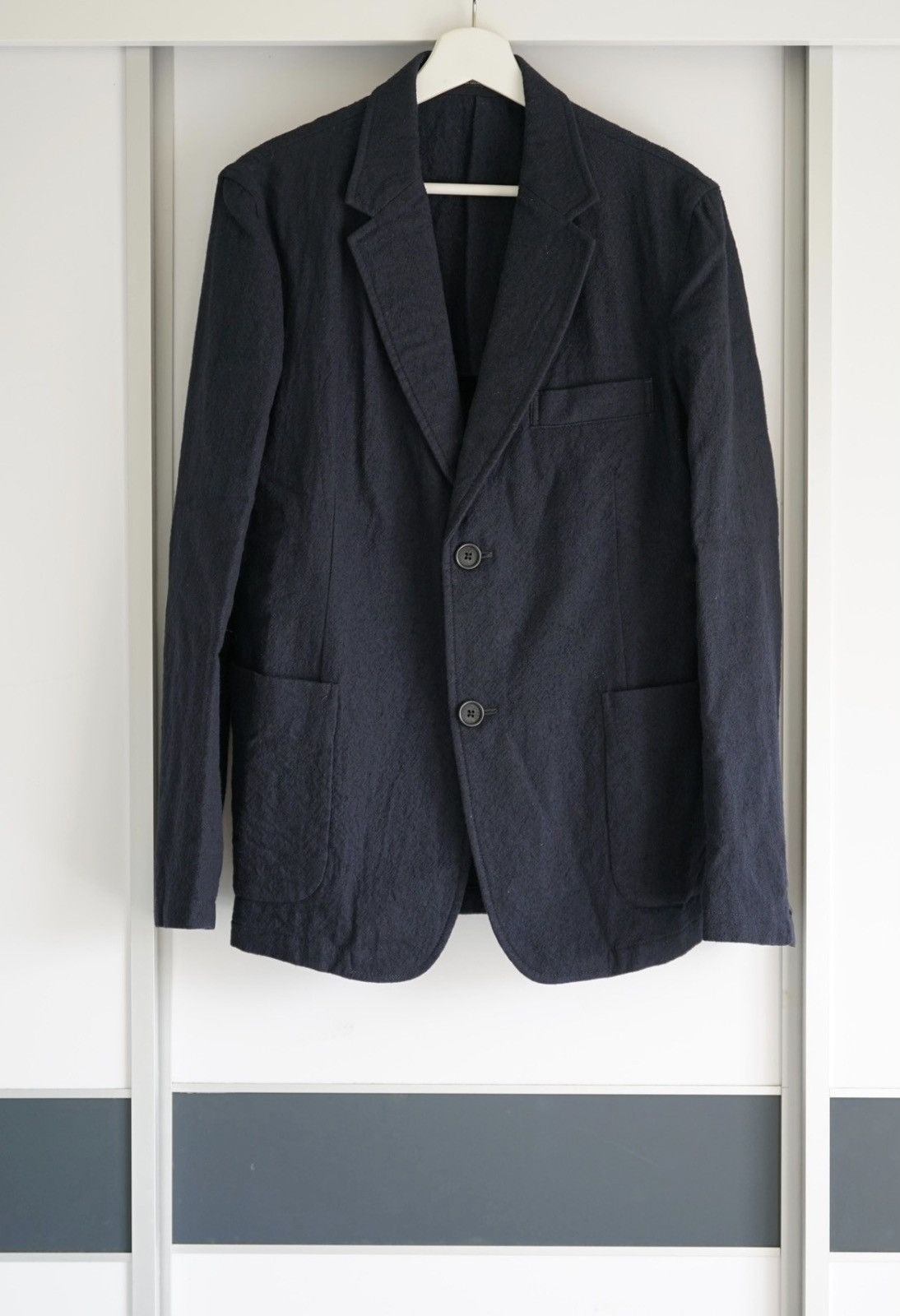 Yohji Yamamoto Yohji Yamamoto 14AW Brushed Wool Blazer K4 Size US M / EU 48-50 / 2 - 1 Thumbnail