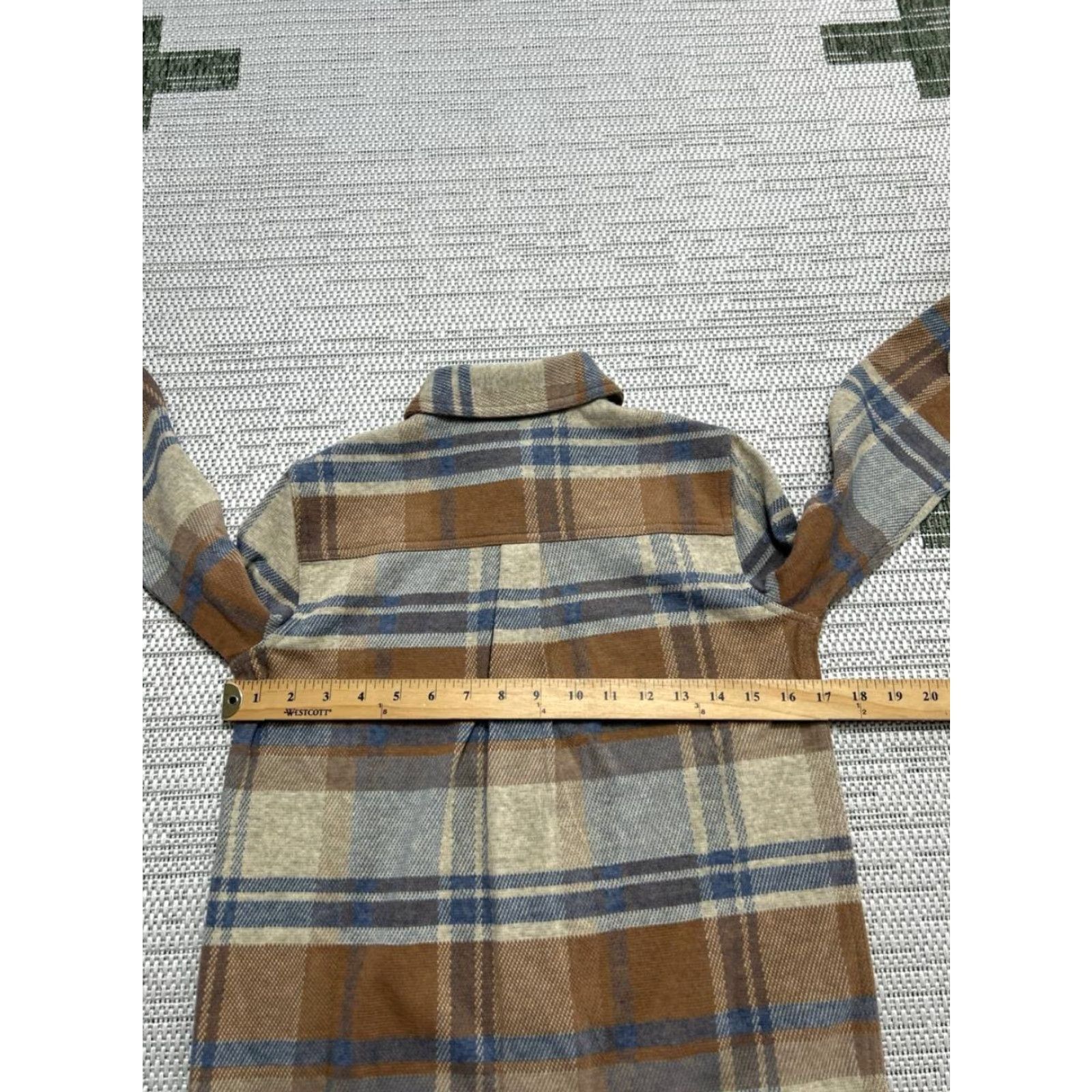 Faherty Faherty Shirt Womens XS Blue Button-Up Plaid Flannel Card IGNORE? Size XS / US 0-2 / IT 36-38 - 6 Thumbnail