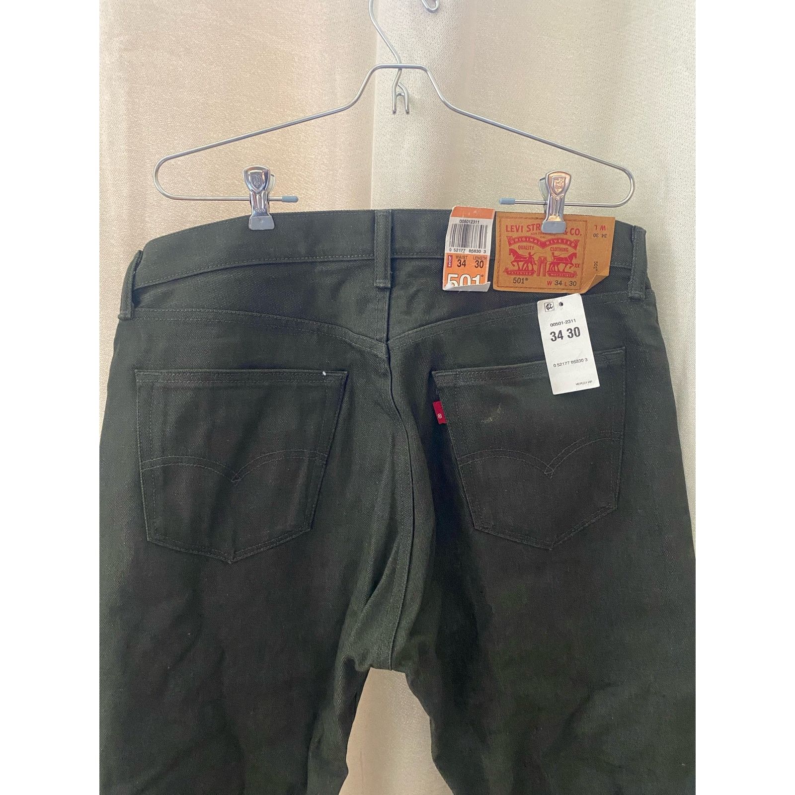 Levi's Levi's 501 White Oak Cone Denim olive green m 34 x 30 Size US 34 / EU 50 - 11 Thumbnail