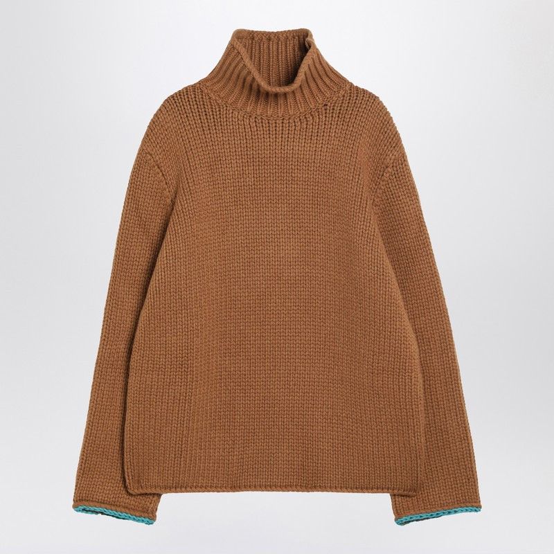 Loewe Loewe Brown Wool Turtleneck Sweater Size US M / EU 48-50 / 2 - 1 Thumbnail
