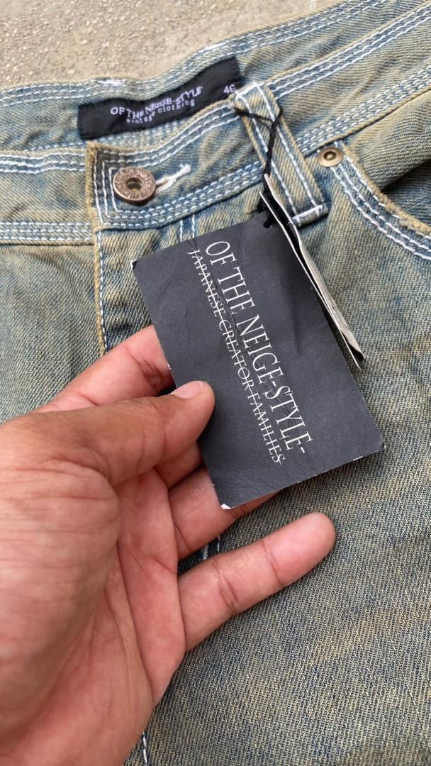 Japanese Brand × Vintage BNWT Japanese distressed denim off the neige Size US 32 / EU 48 - 7 Thumbnail