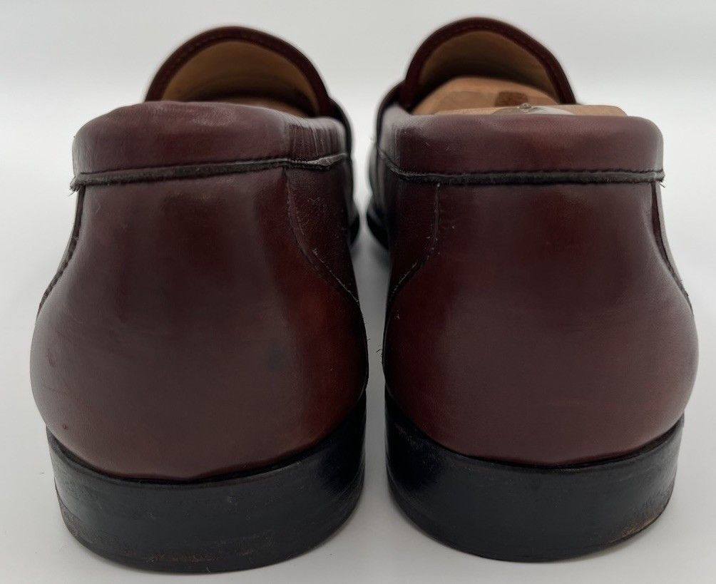Allen Edmonds Allen Edmonds Men's 12D CAMERON Burgundy Leather Loafers Size US 12 / EU 45 - 8 Thumbnail