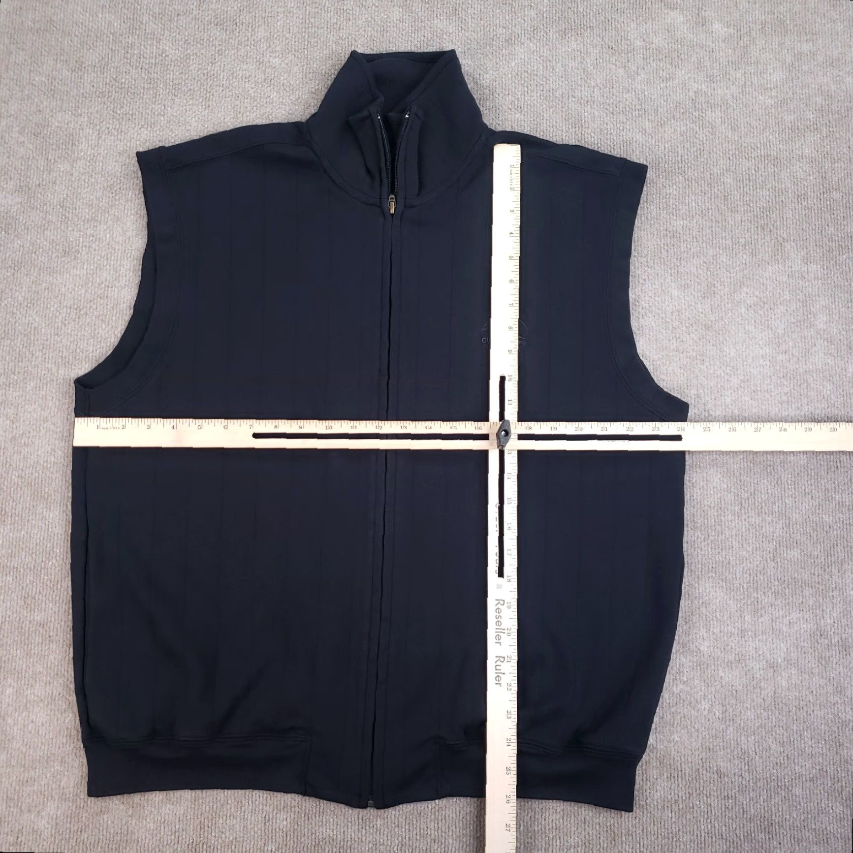 Vintage Fairway & Greene Vest Mens XL Black Full Zip Golf Windbreaker Size US XL / EU 56 / 4 - 2 Thumbnail