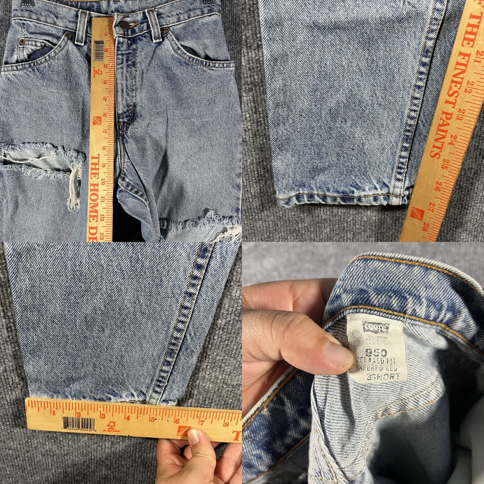 Levi's Levi's 950 Orange Tab Relaxed High Rise Vintage Denim Jeans Womens 26x27 Actual Size 26" / US 2 / IT 38 - 8 Thumbnail