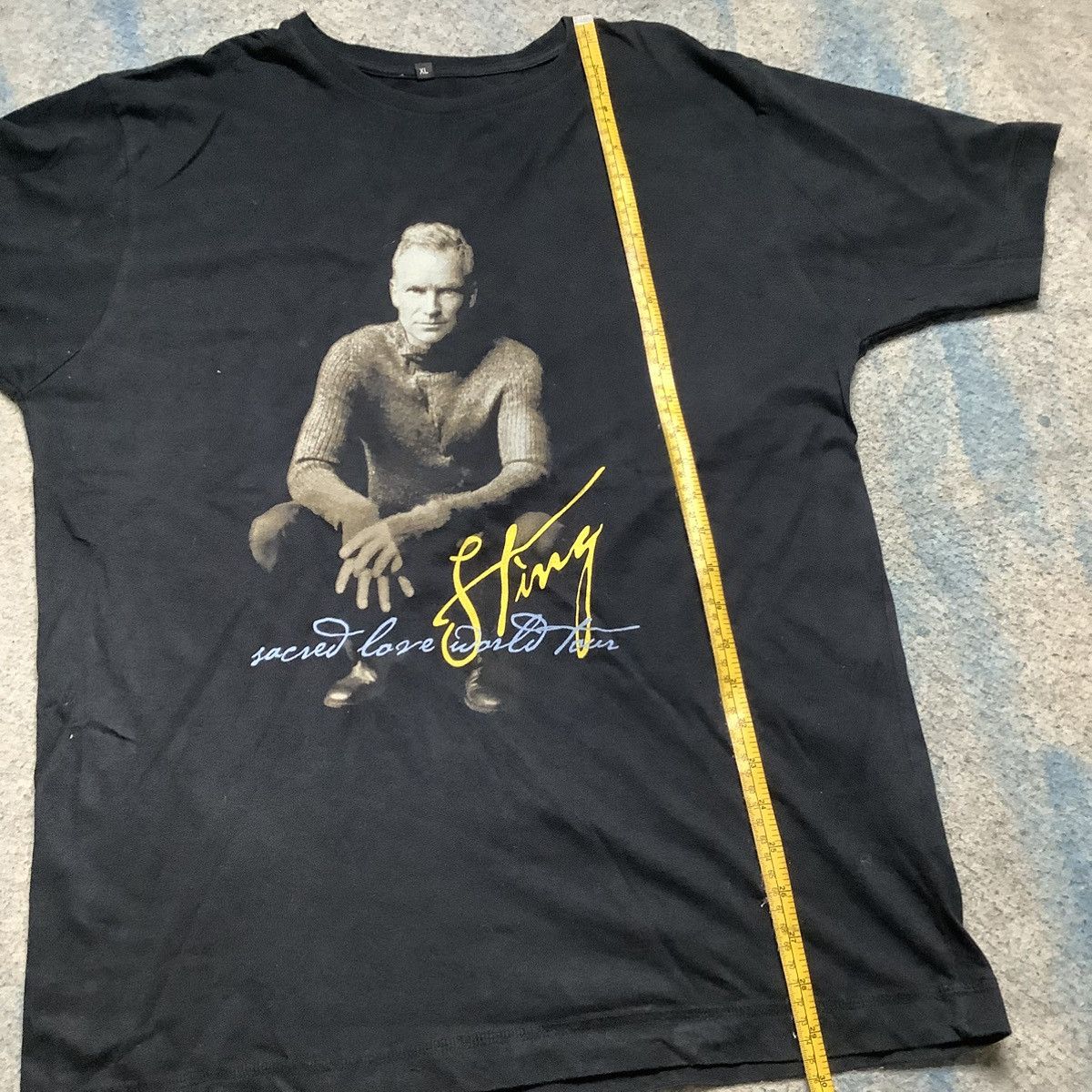 Sting × Vintage Vintage Sting Tour 2004 T-Shirt Black Size L Size US XL / EU 56 / 4 - 10 Thumbnail