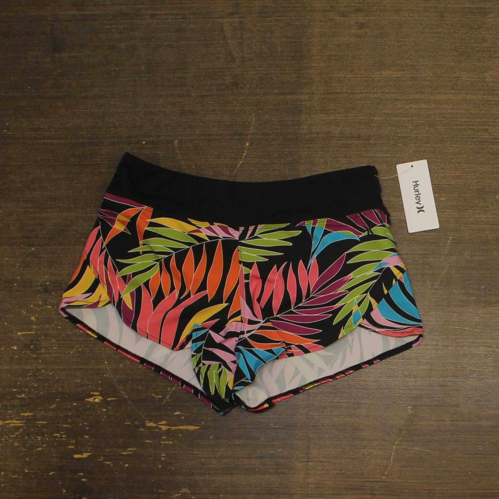 Hurley Nwt Hurley Dance Pull-on Board Shorts Hs1109 Black Multi S Size ONE SIZE - 1 Thumbnail