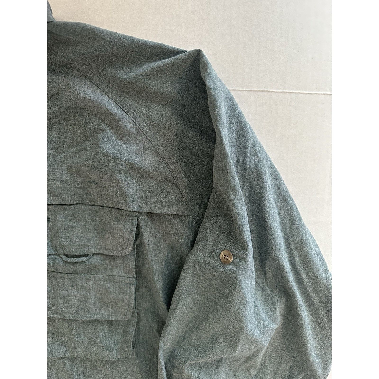 Orvis Orvis Green Long Sleeve Roll Tab Button Shirt XL Gorpcore Size US XL / EU 56 / 4 - 6 Thumbnail