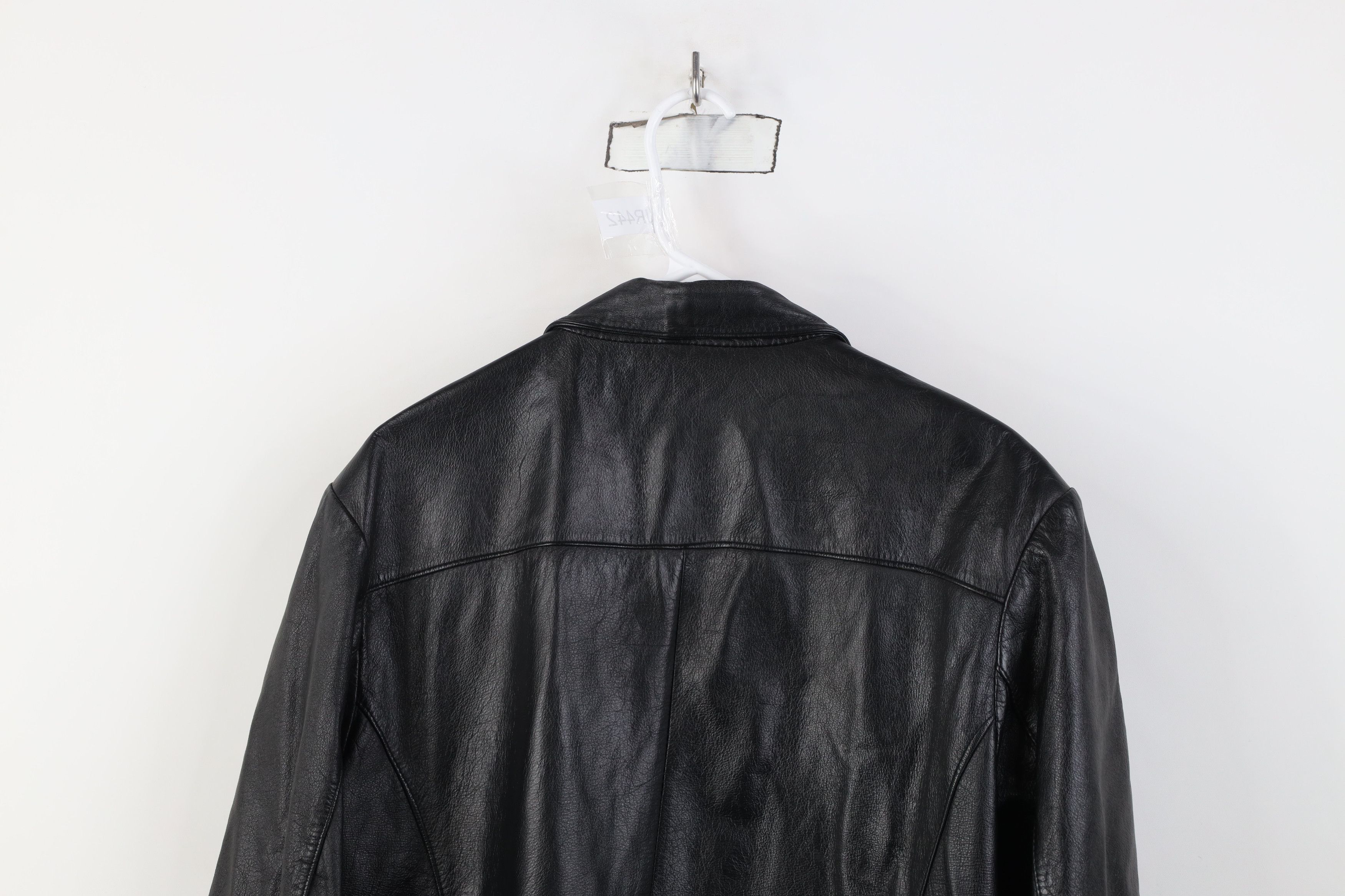 Vintage Vintage 90s Streetwear Breasted Blazer Jacket Coat Black Size US XL / EU 56 / 4 - 16 Thumbnail